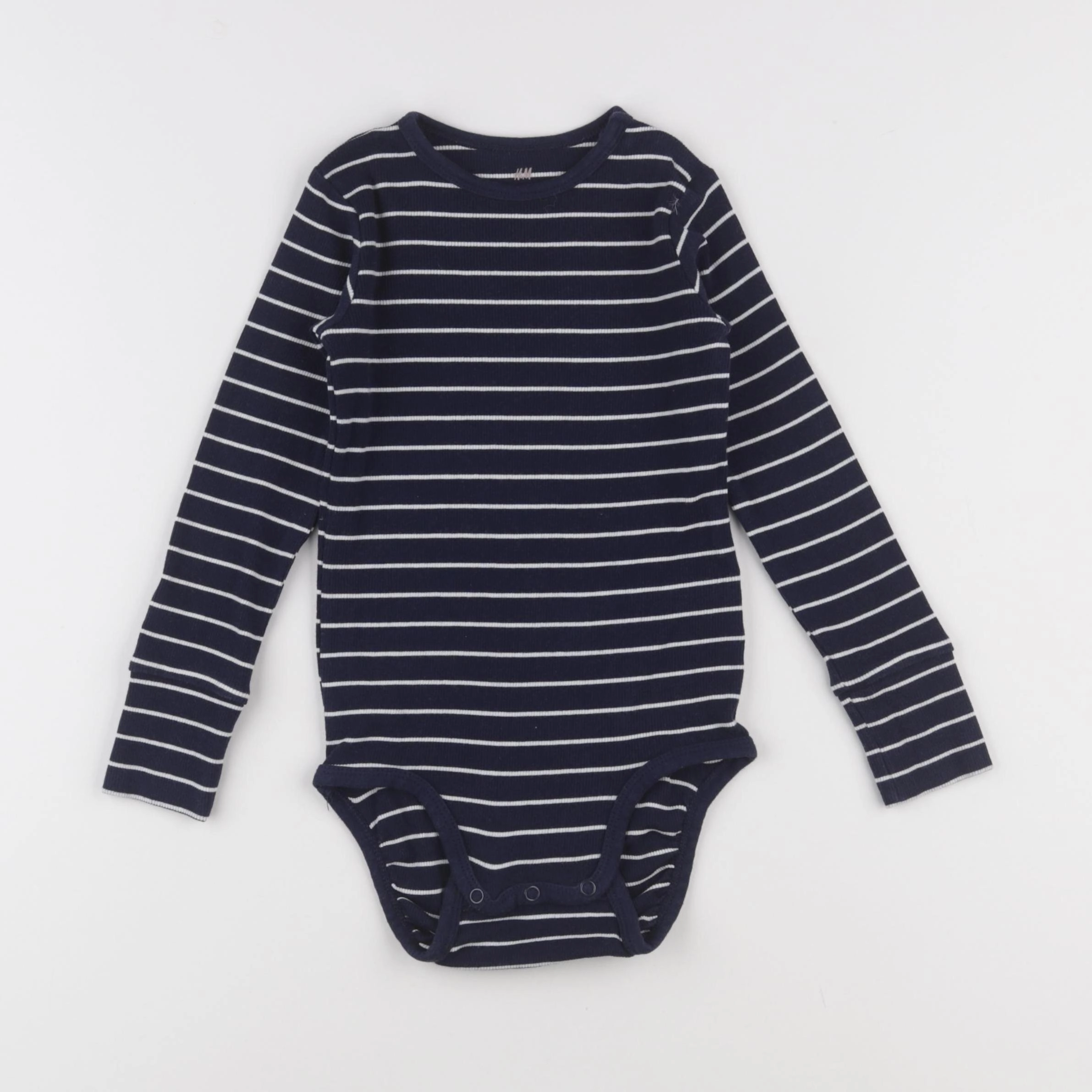 H&M - body bleu - 18/24 mois