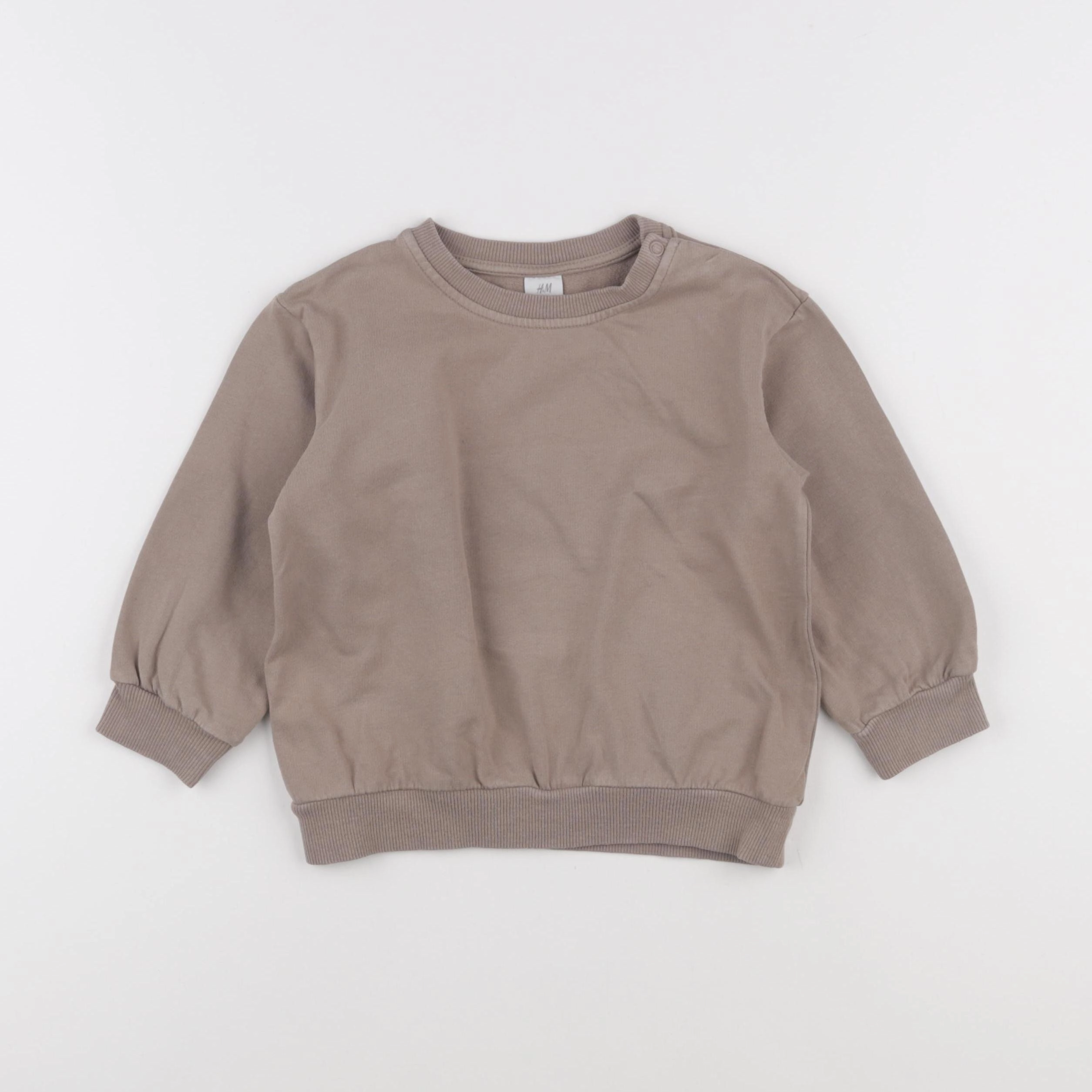 H&M - sweat marron - 18/24 mois
