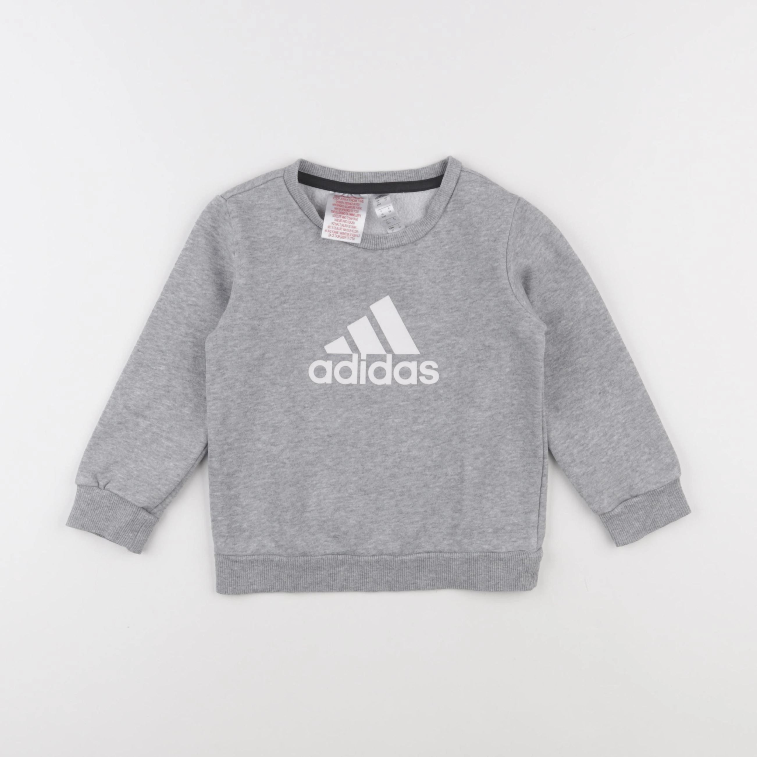 Adidas - sweat gris - 18/24 mois