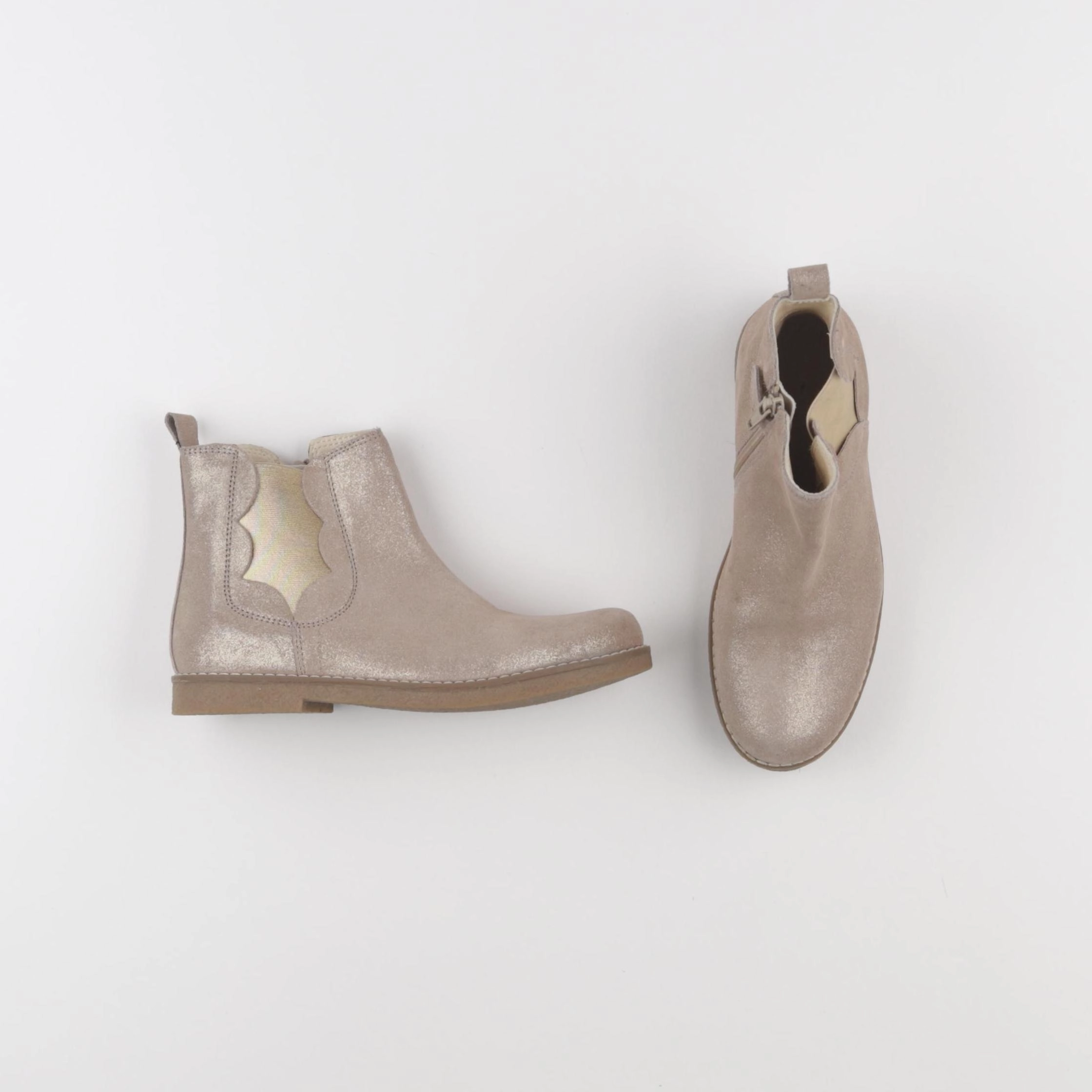 Vertbaudet - boots beige, or - pointure 36