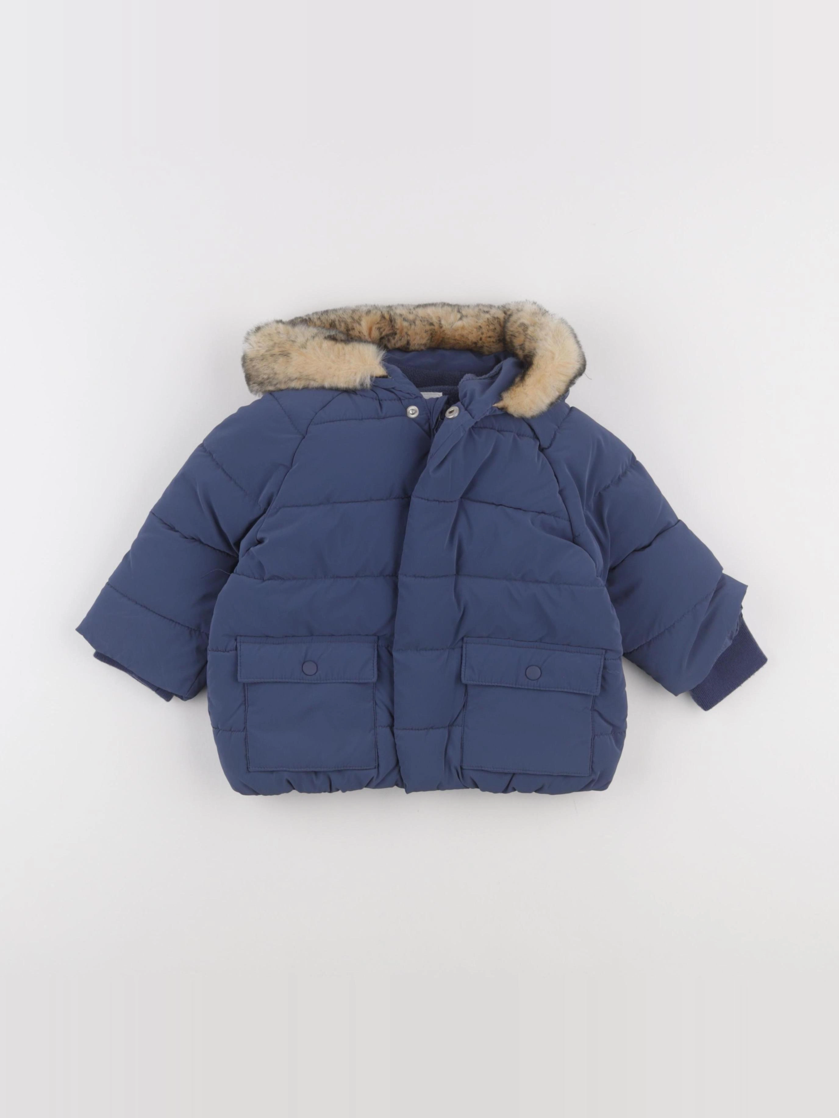 Vertbaudet - doudoune bleu - 18 mois