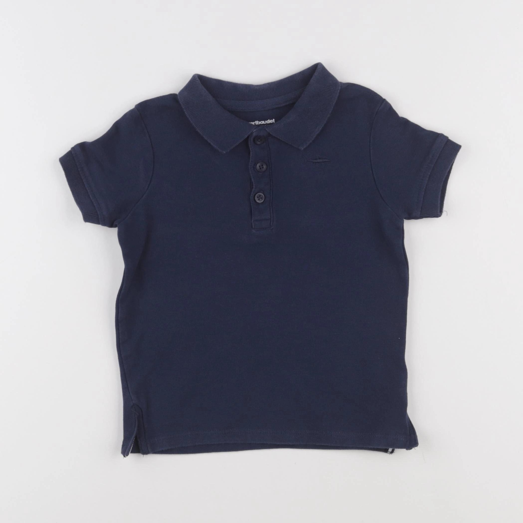 Vertbaudet - polo bleu - 4 ans