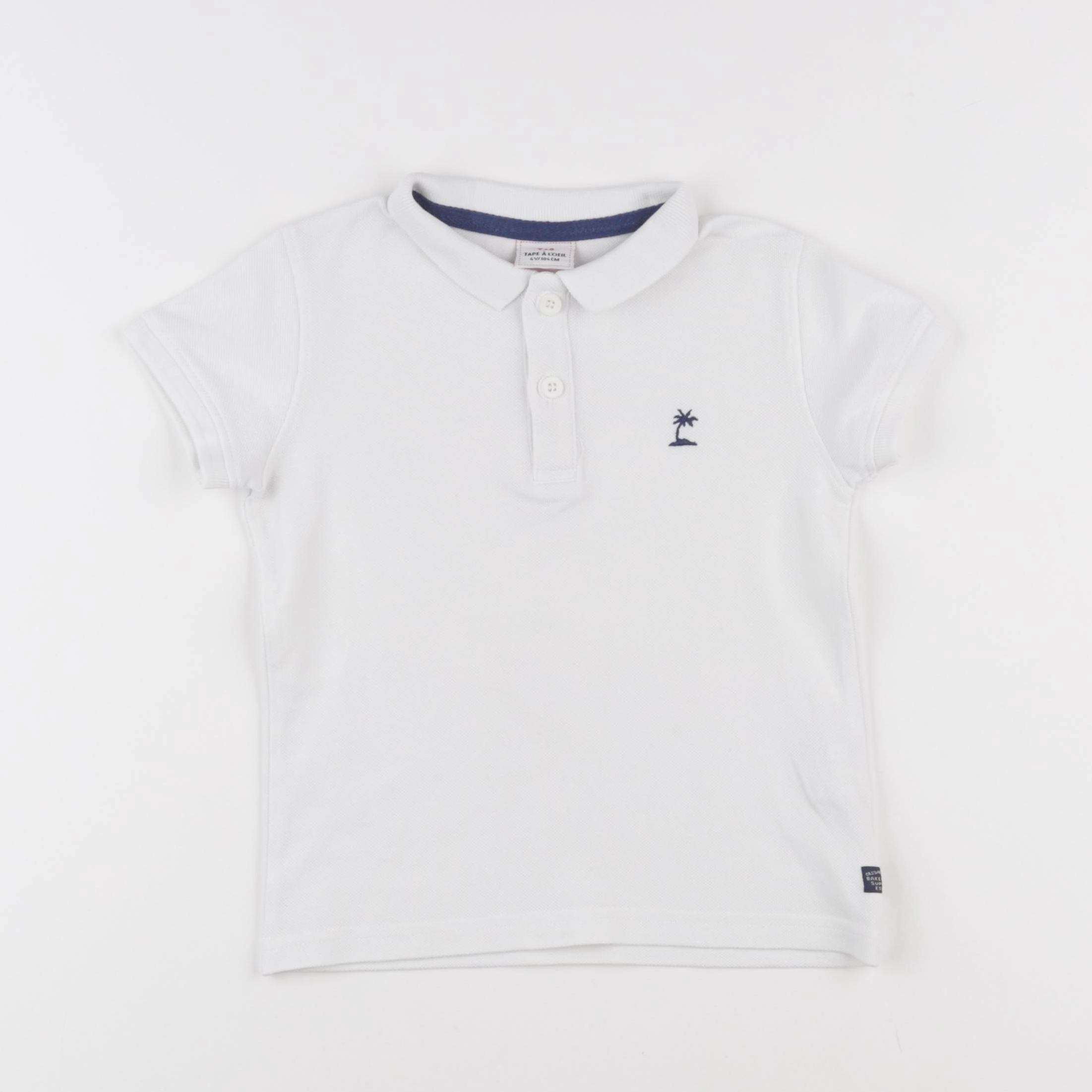 Tape à l'oeil - polo blanc - 4 ans