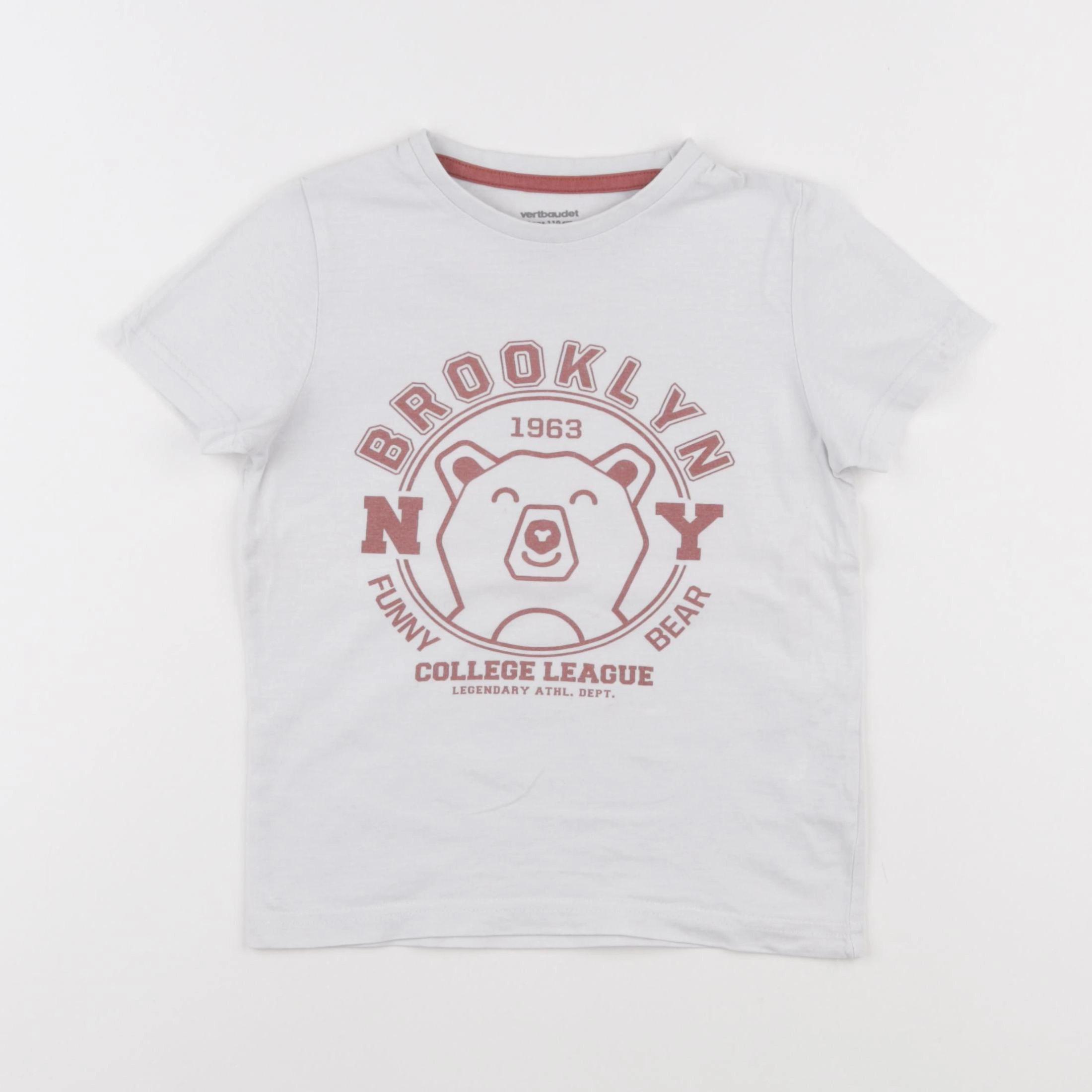 Vertbaudet - tee-shirt blanc - 5 ans