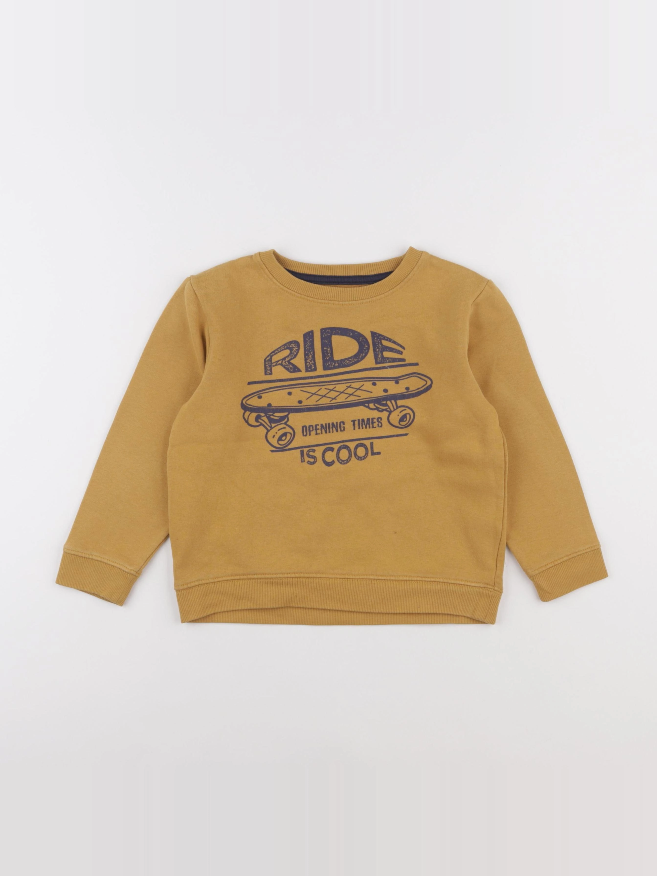 Vertbaudet - sweat jaune - 6 ans
