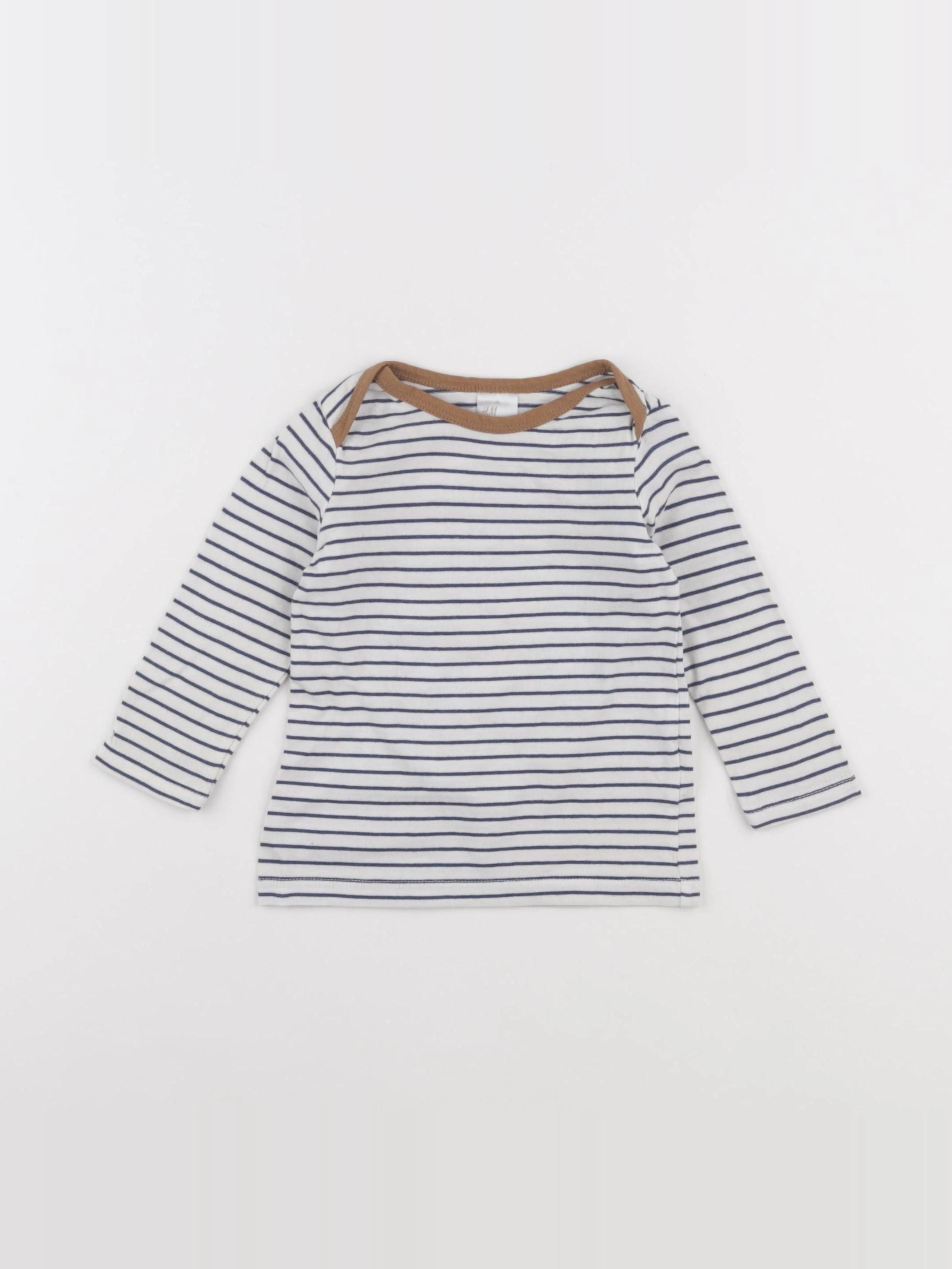 H&M - tee-shirt blanc - 6 mois