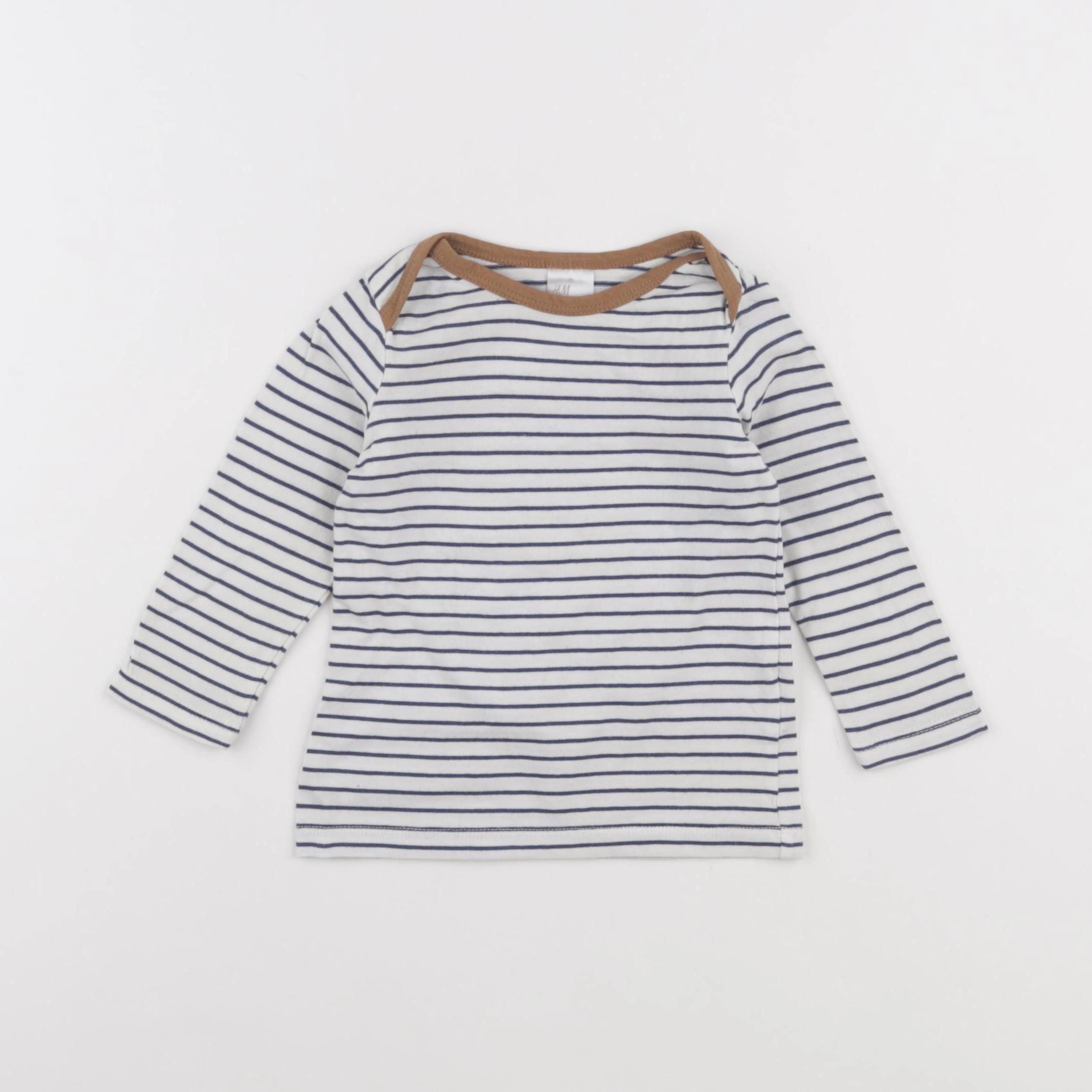 H&M - tee-shirt blanc - 6 mois