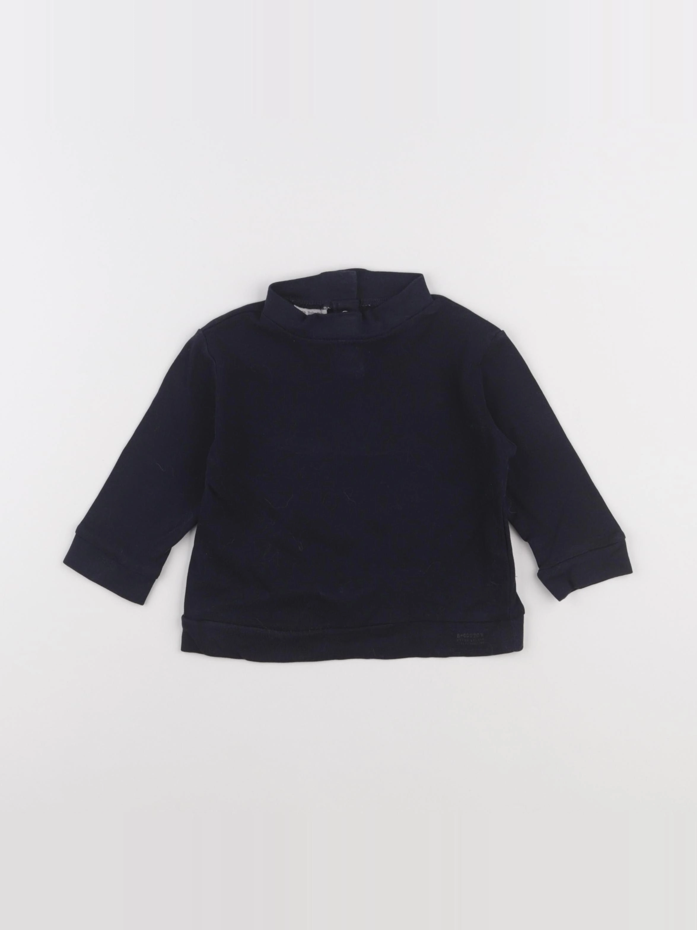 Zara - sous-pull bleu - 6/9 mois