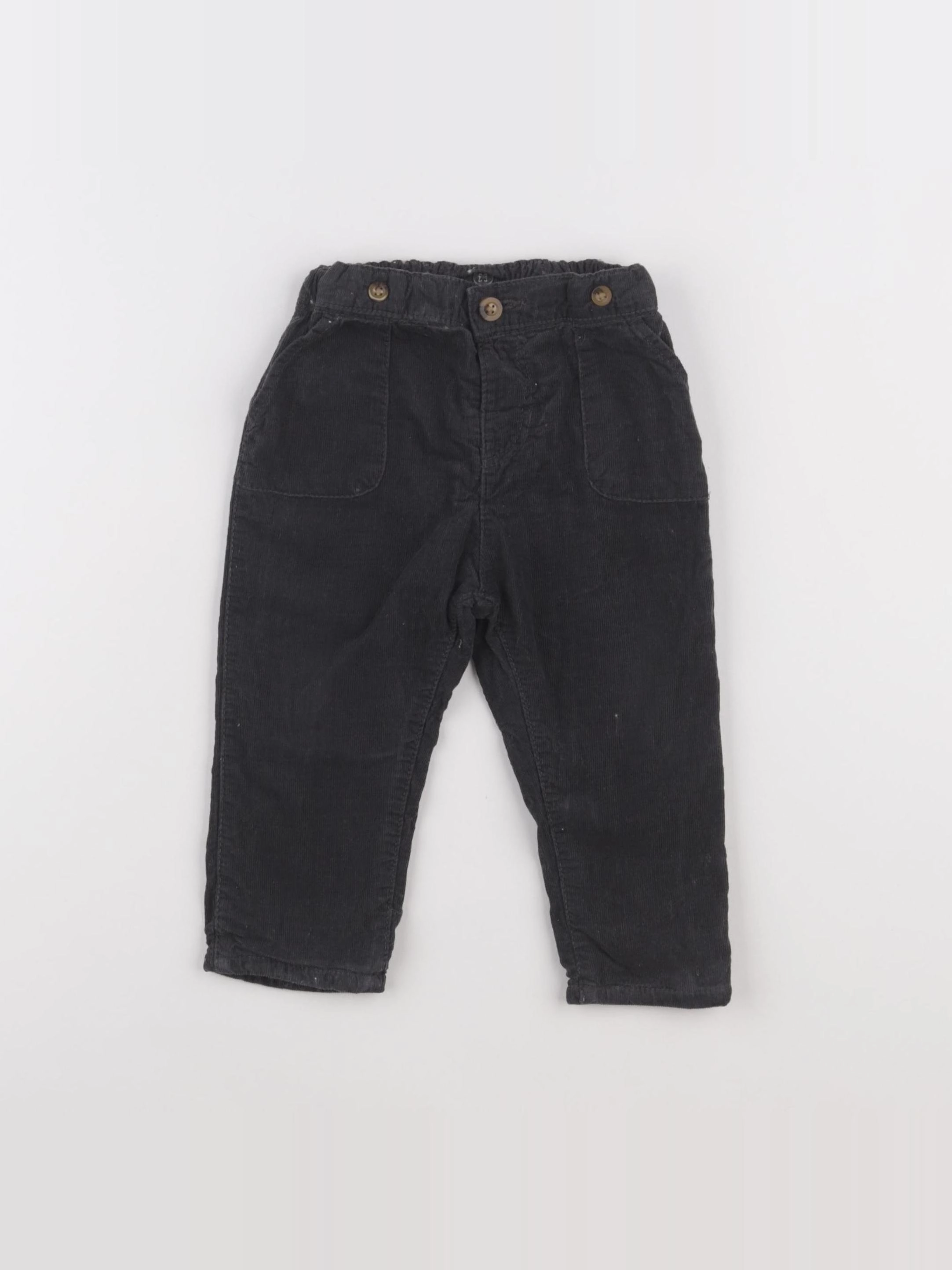H&M - pantalon gris - 9/12 mois