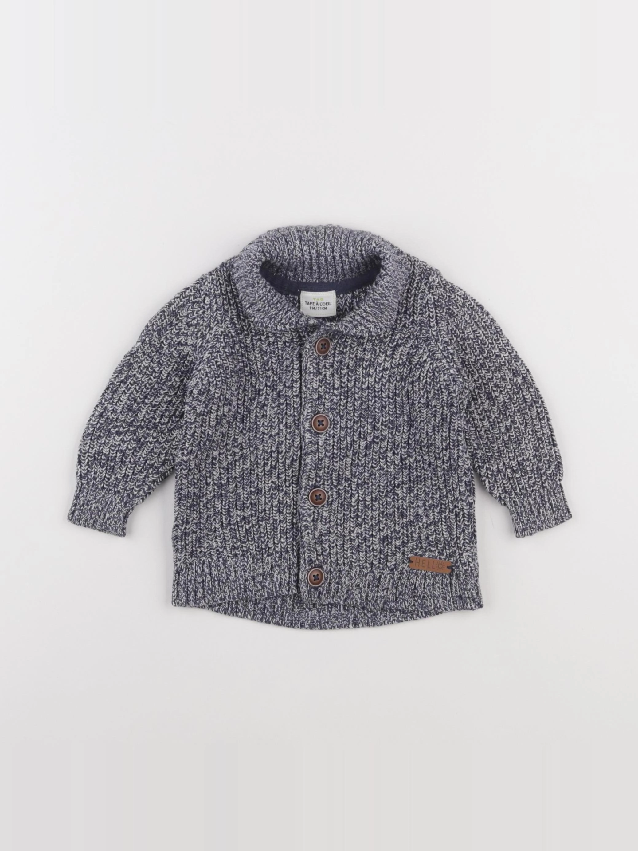 Tape à l'oeil - gilet gris - 9 mois