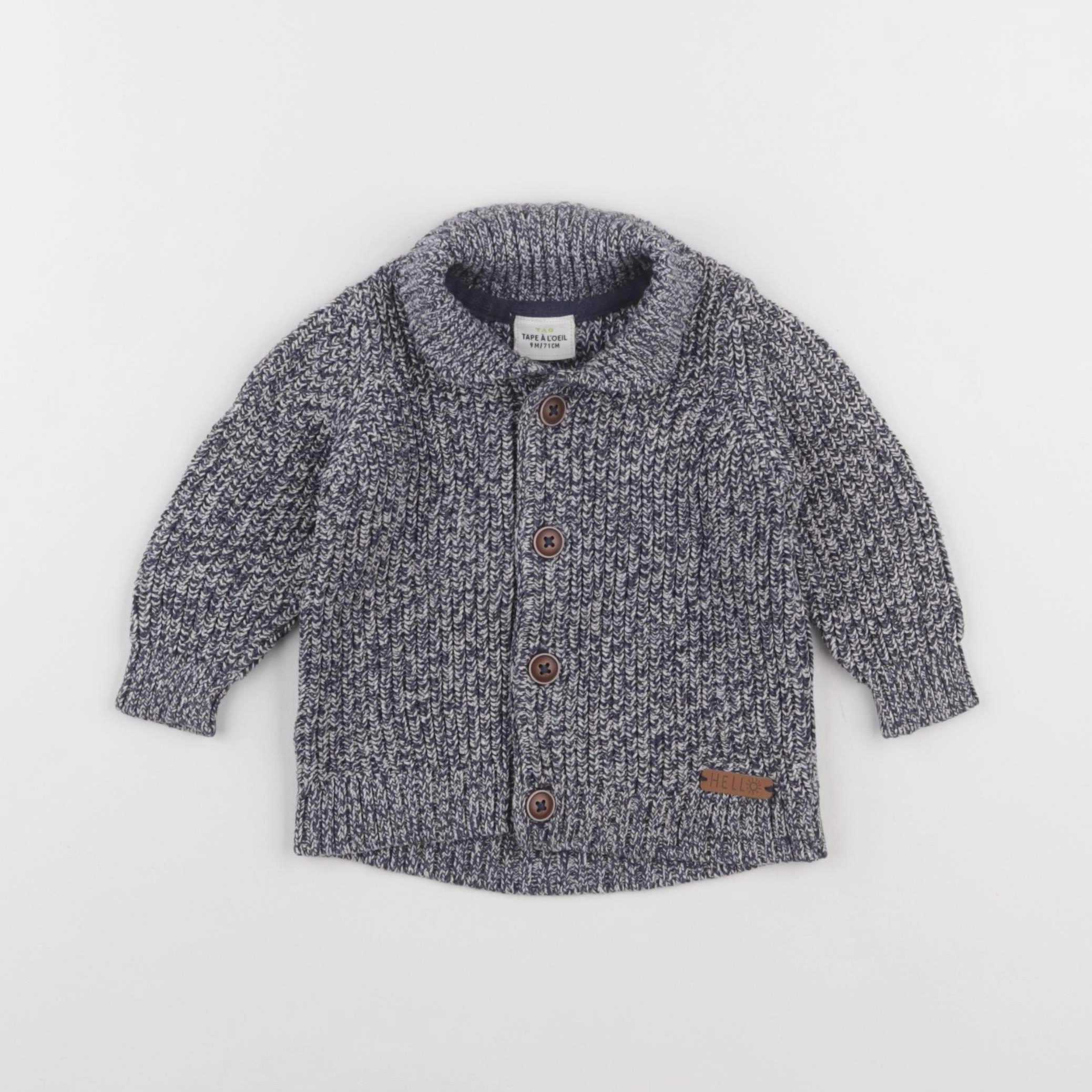 Tape à l'oeil - gilet gris - 9 mois