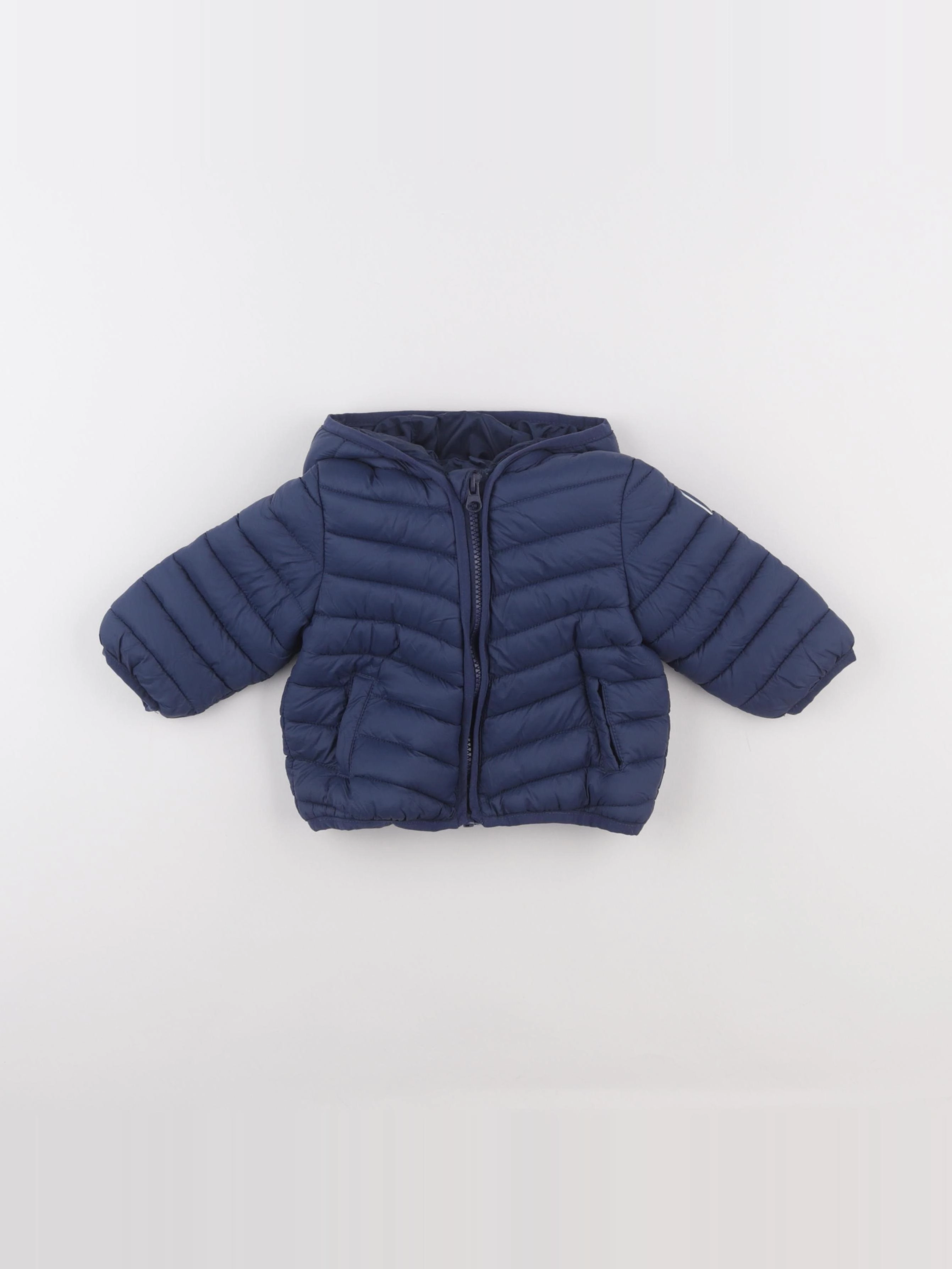 Vertbaudet - doudoune bleu - 9 mois