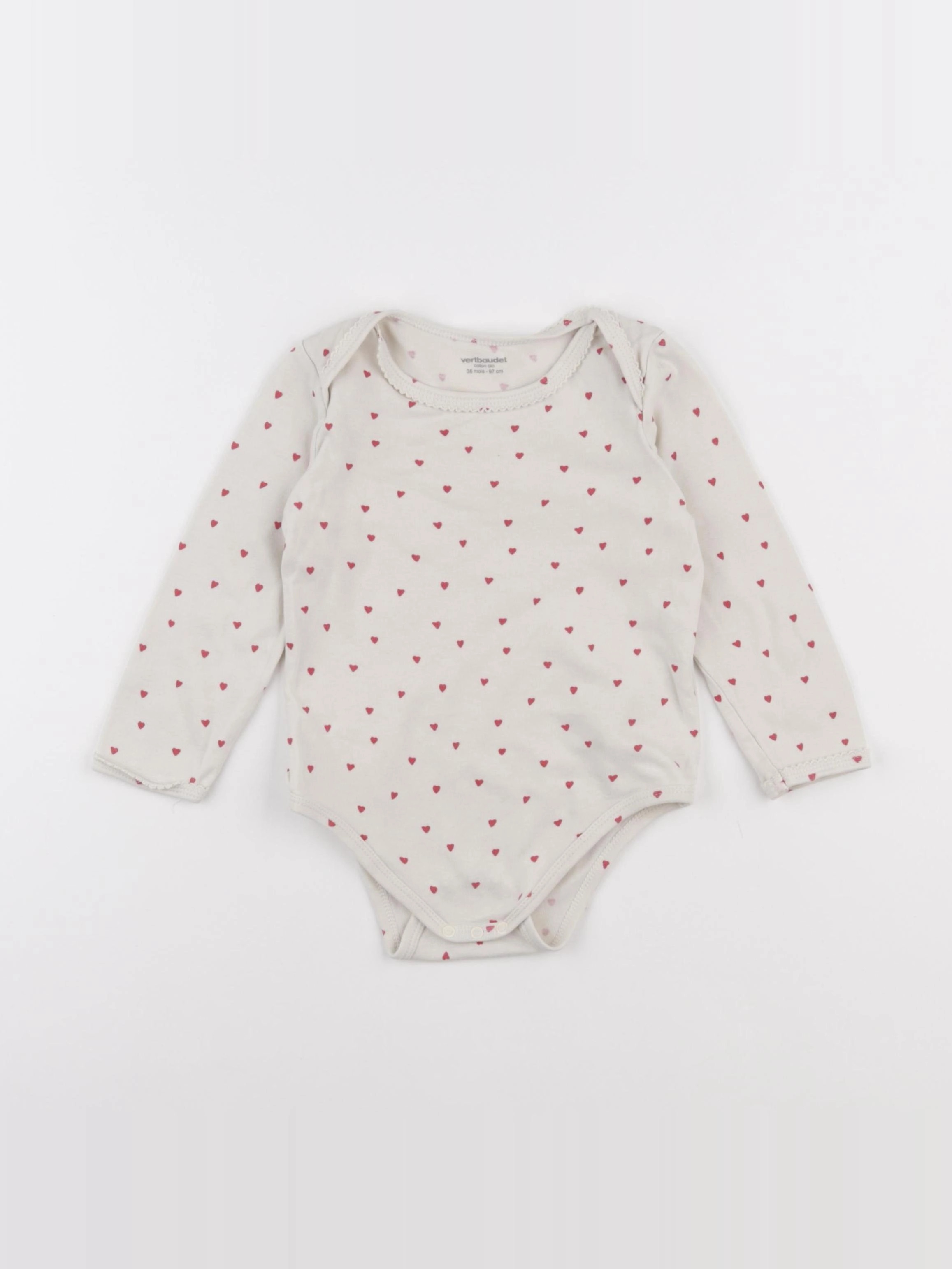 Vertbaudet - body beige - 36 mois