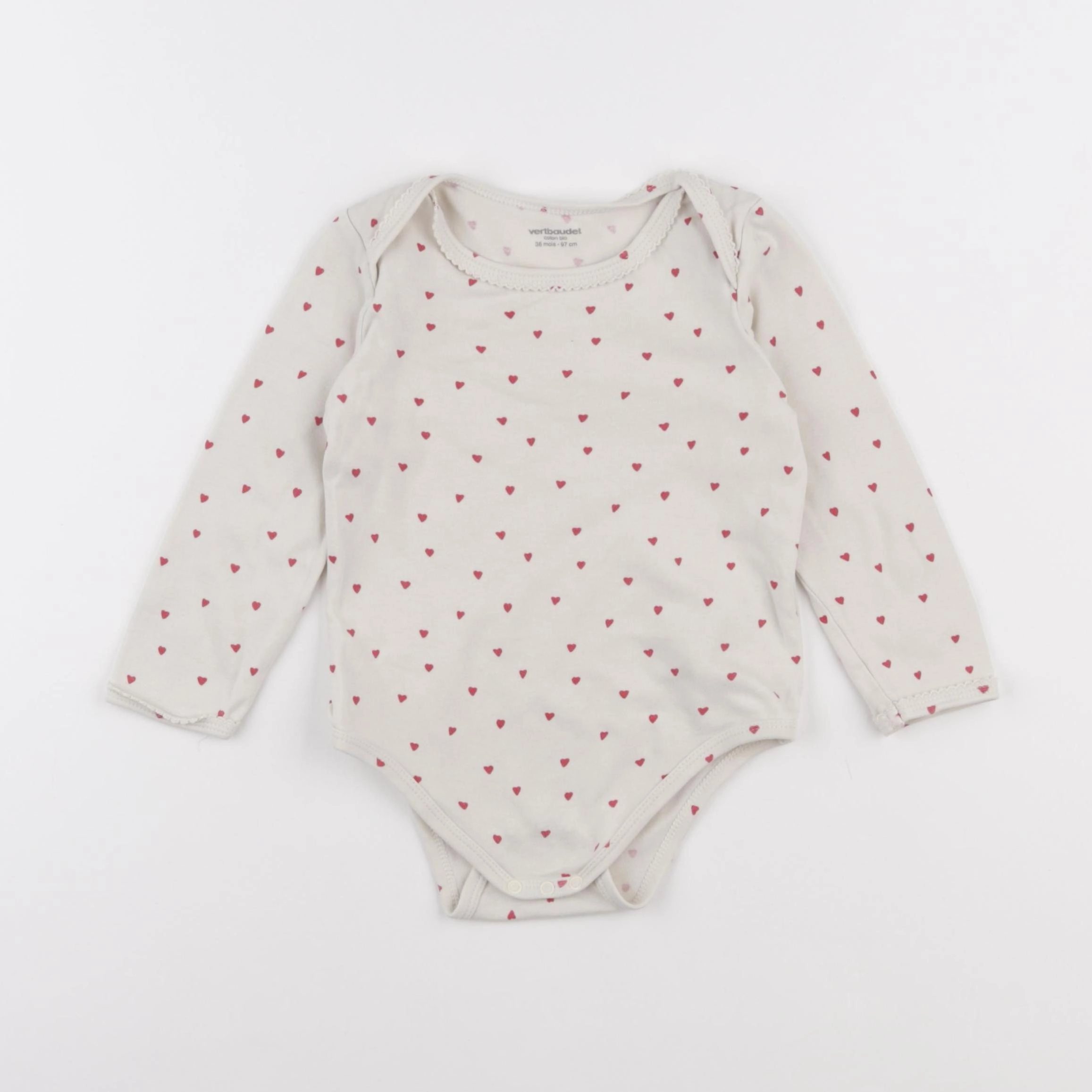 Vertbaudet - body beige - 36 mois