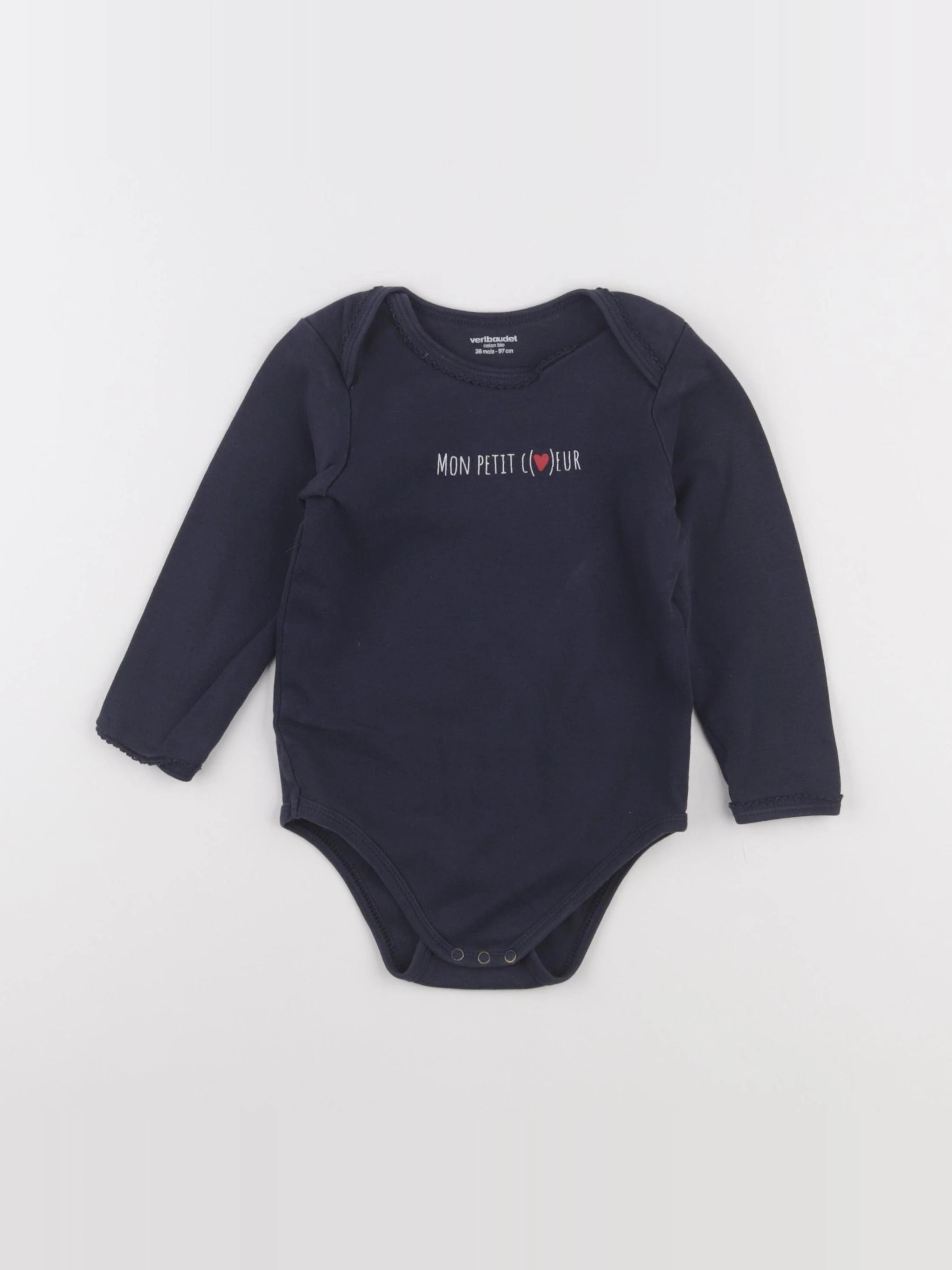 Vertbaudet - body bleu - 36 mois