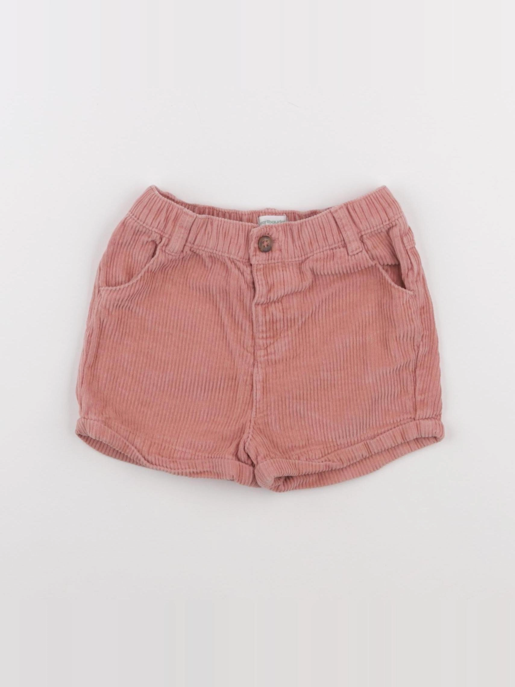 Vertbaudet - short rose - 24 mois