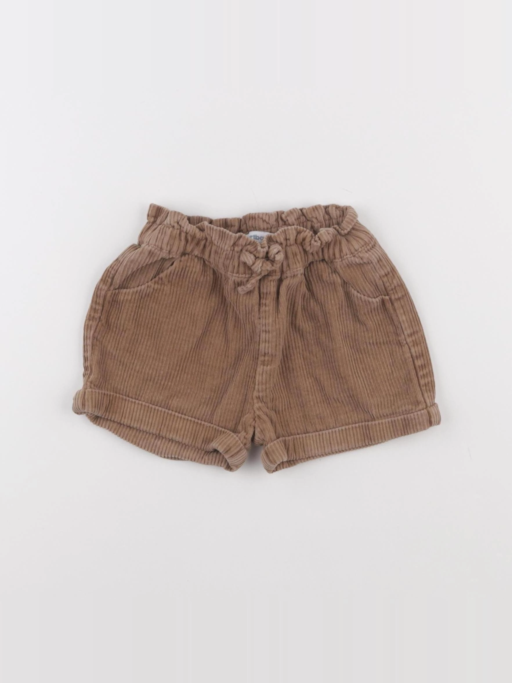 Vertbaudet - short marron - 2 ans