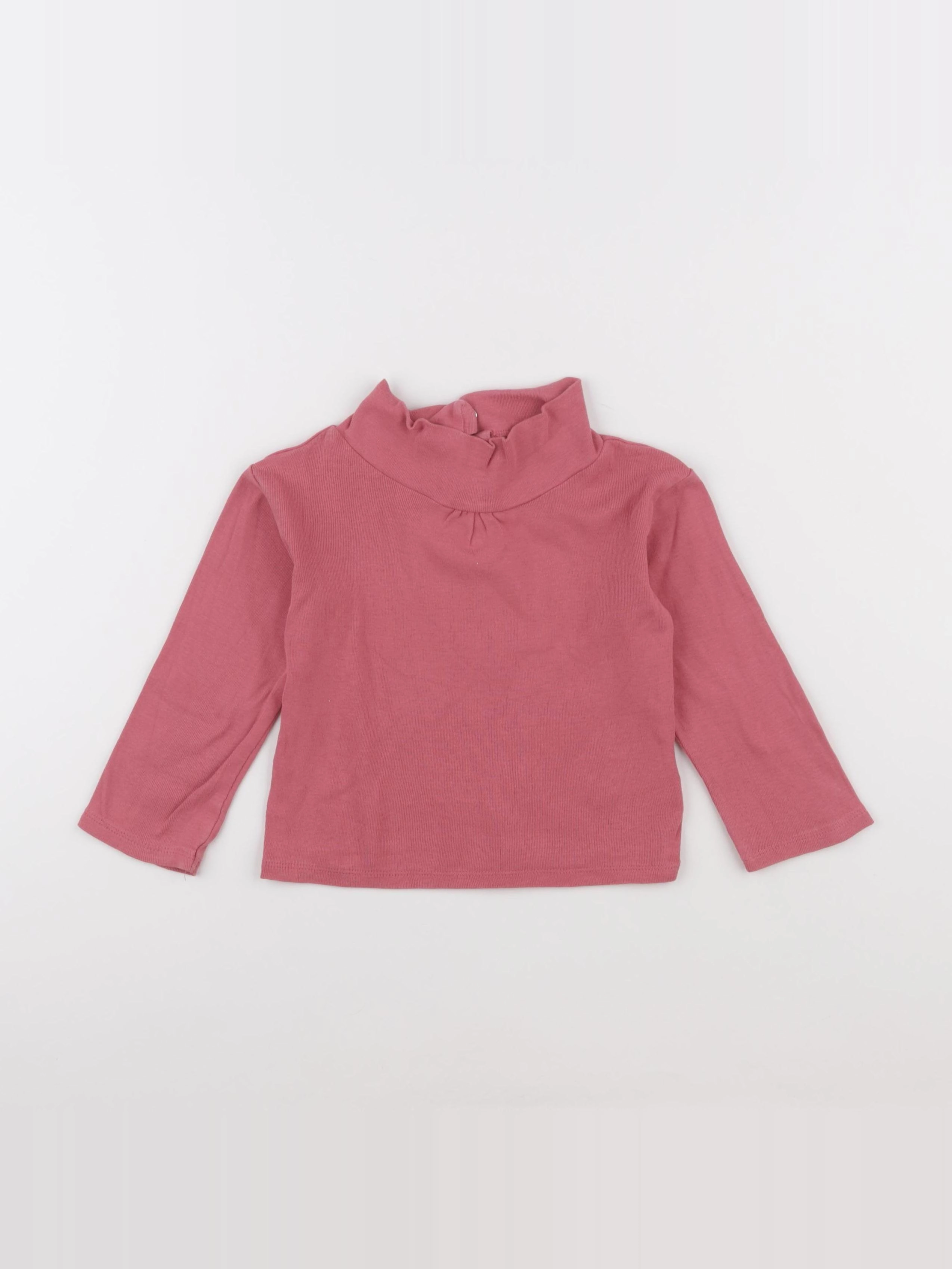 Vertbaudet - sous-pull rose - 2 ans