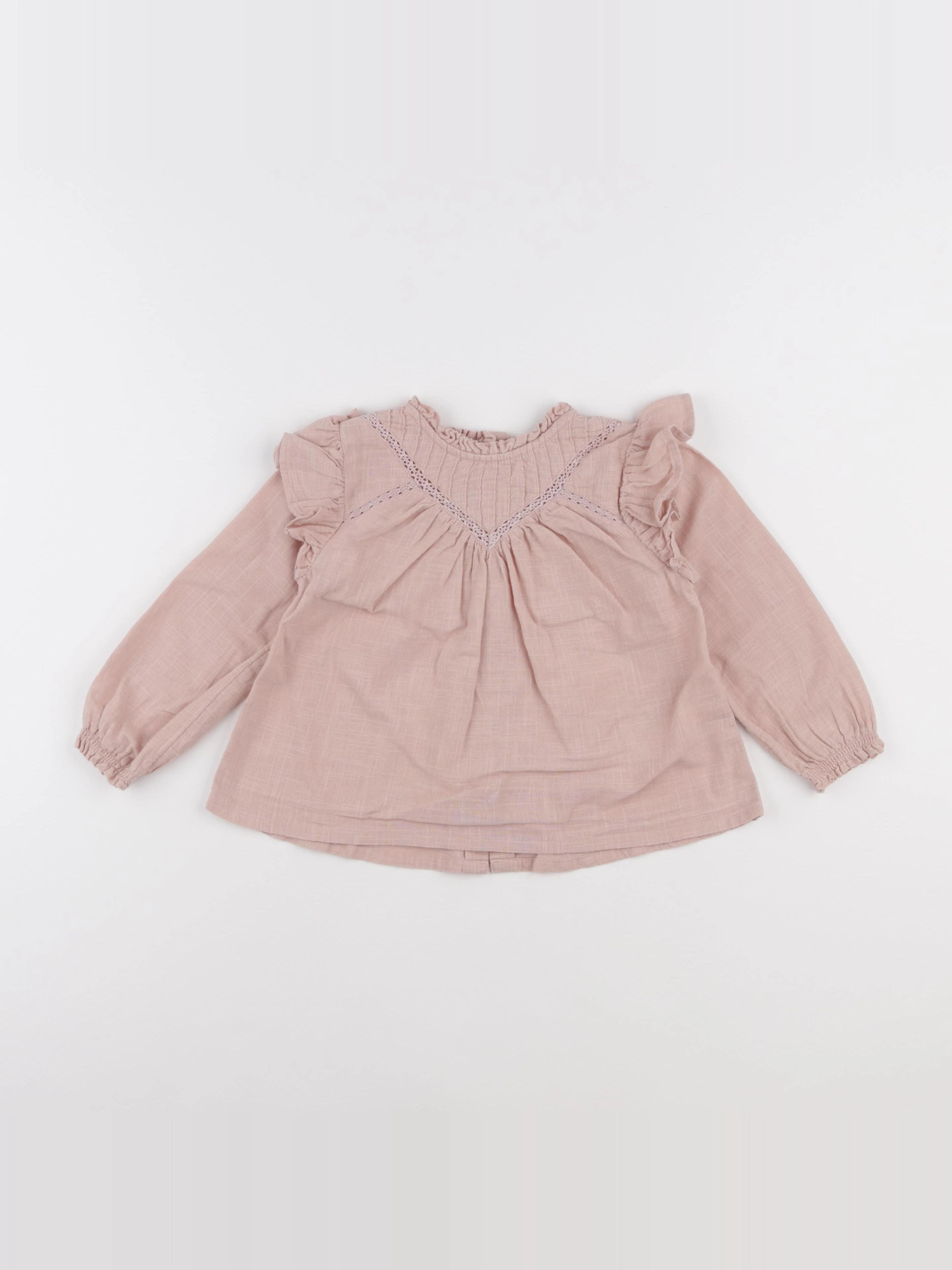 Vertbaudet - blouse rose - 24 mois