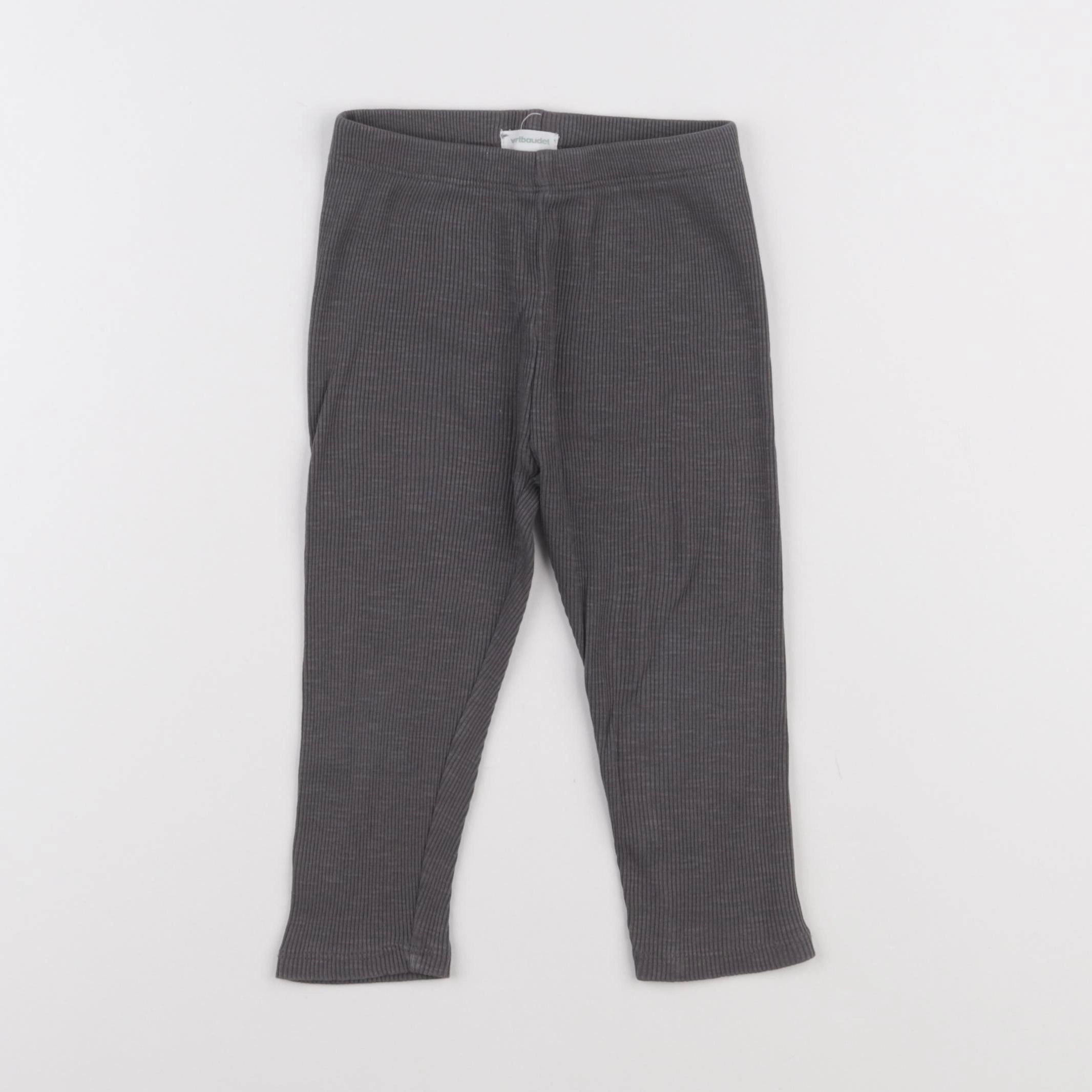 Vertbaudet - legging gris - 24 mois