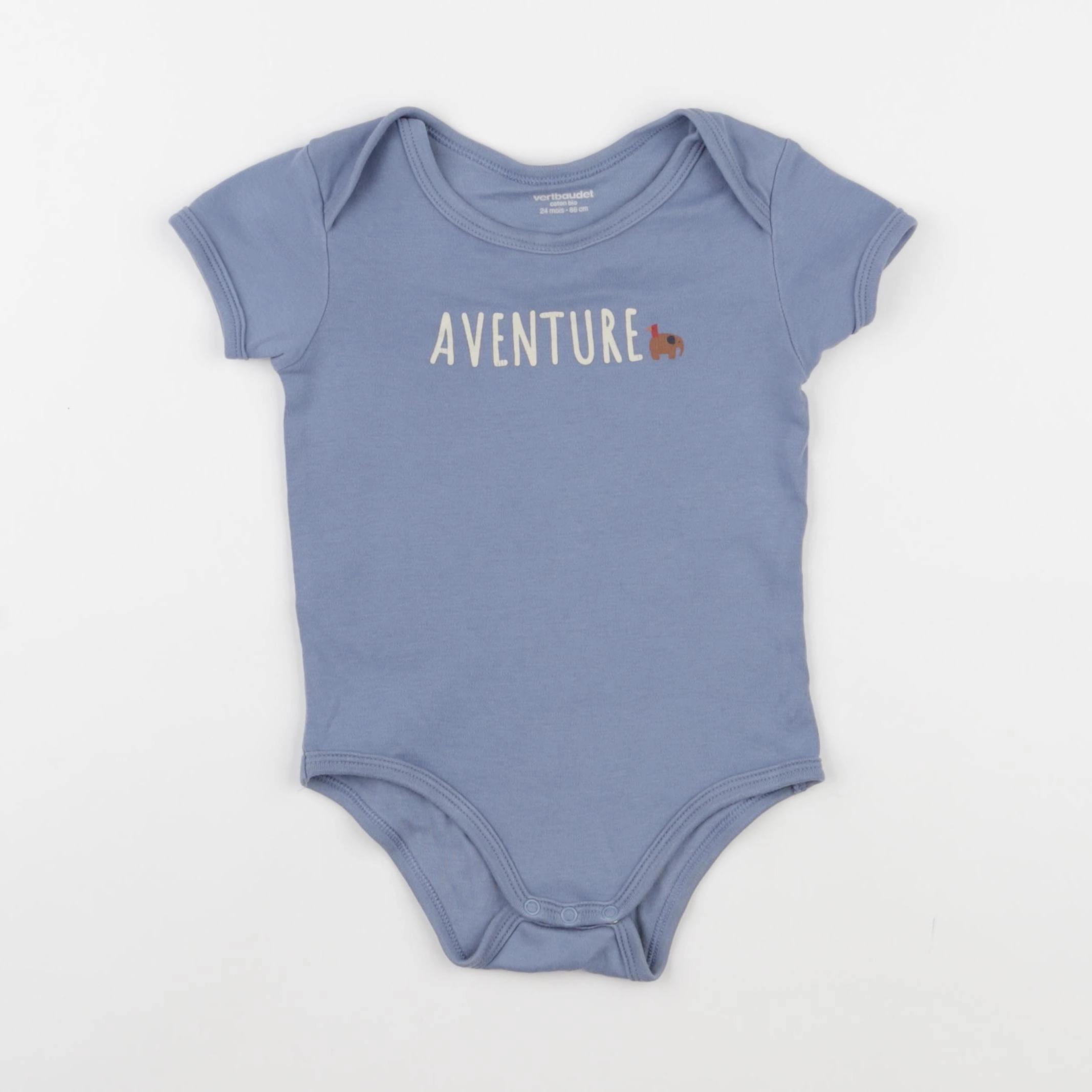 Vertbaudet - body bleu - 24 mois