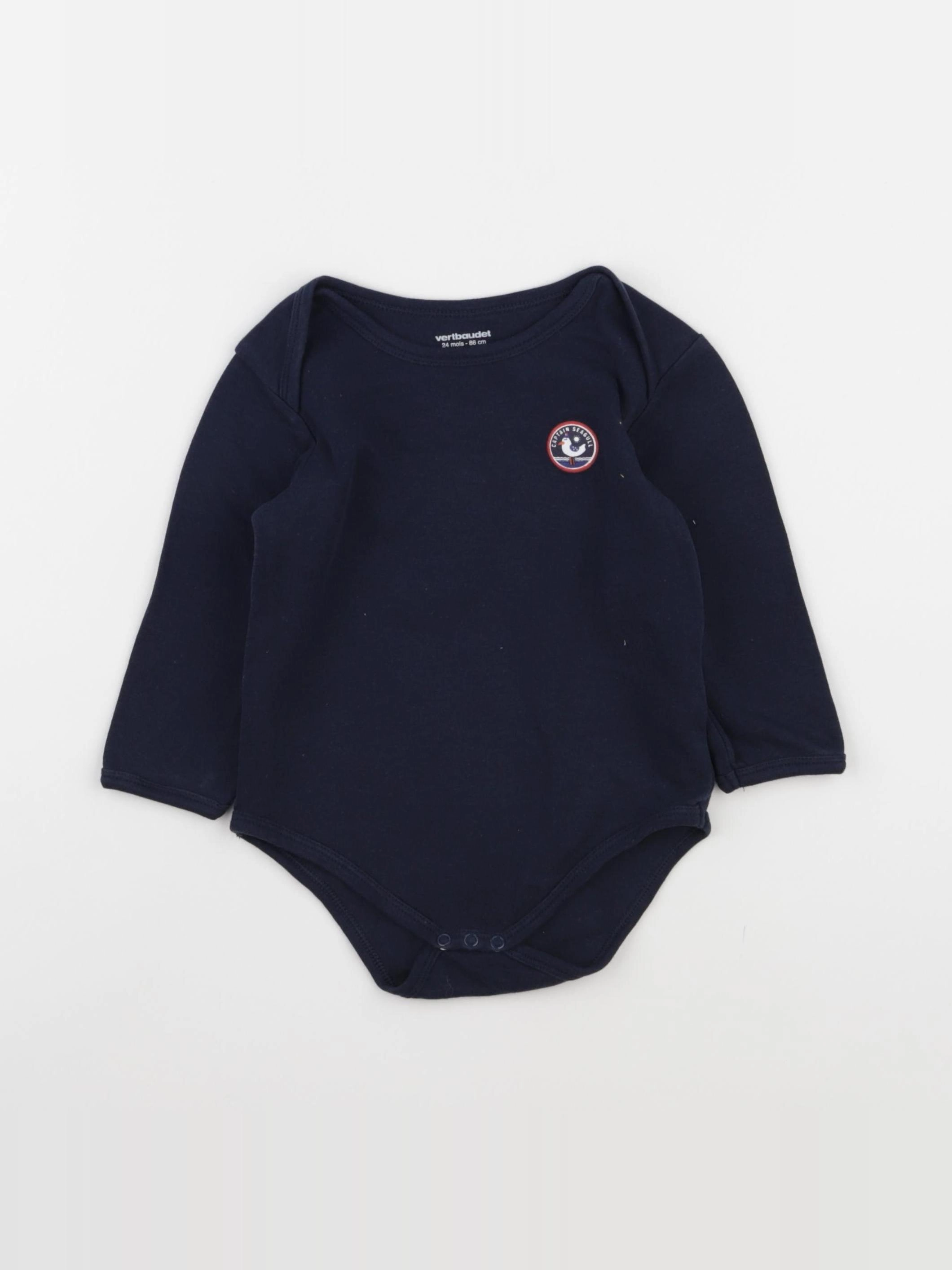 Vertbaudet - body bleu - 24 mois