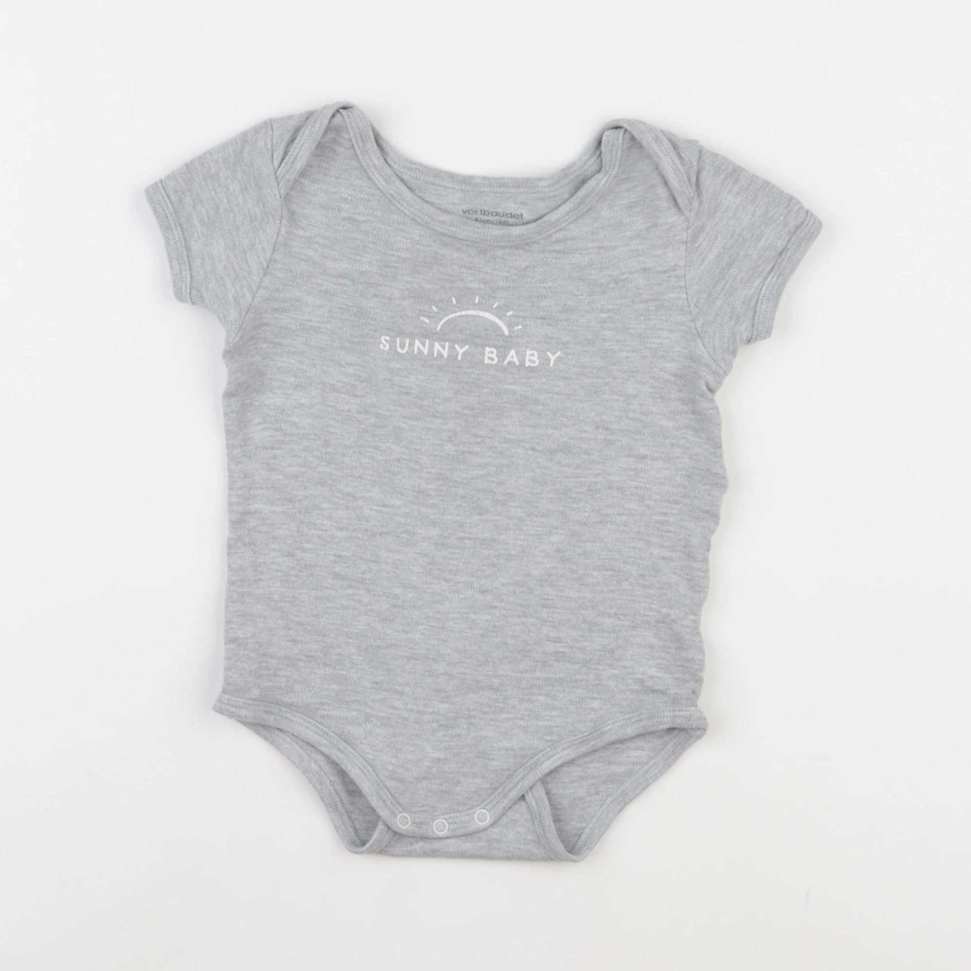 Vertbaudet - body gris - 18 mois