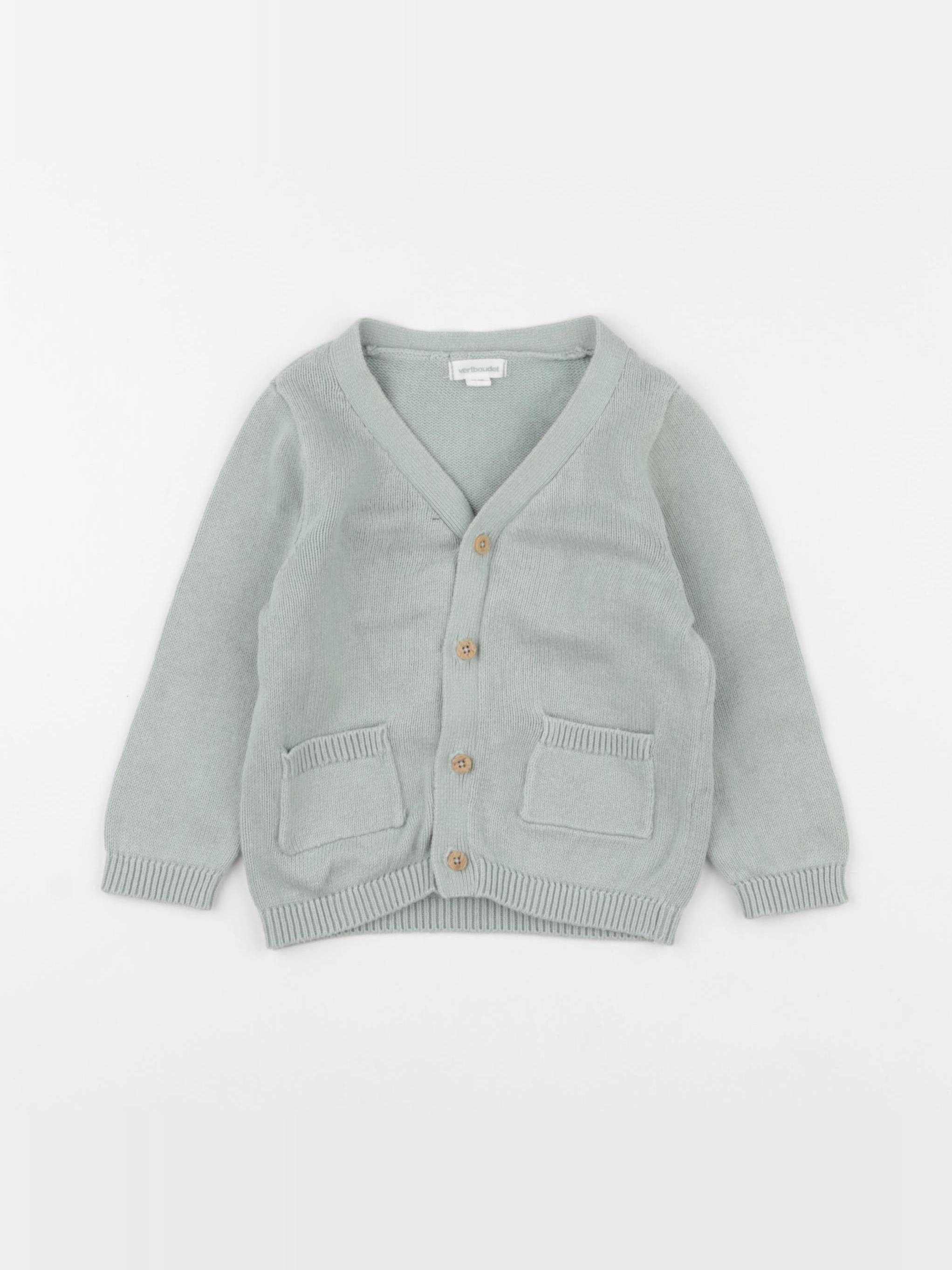 Vertbaudet - gilet bleu - 18 mois