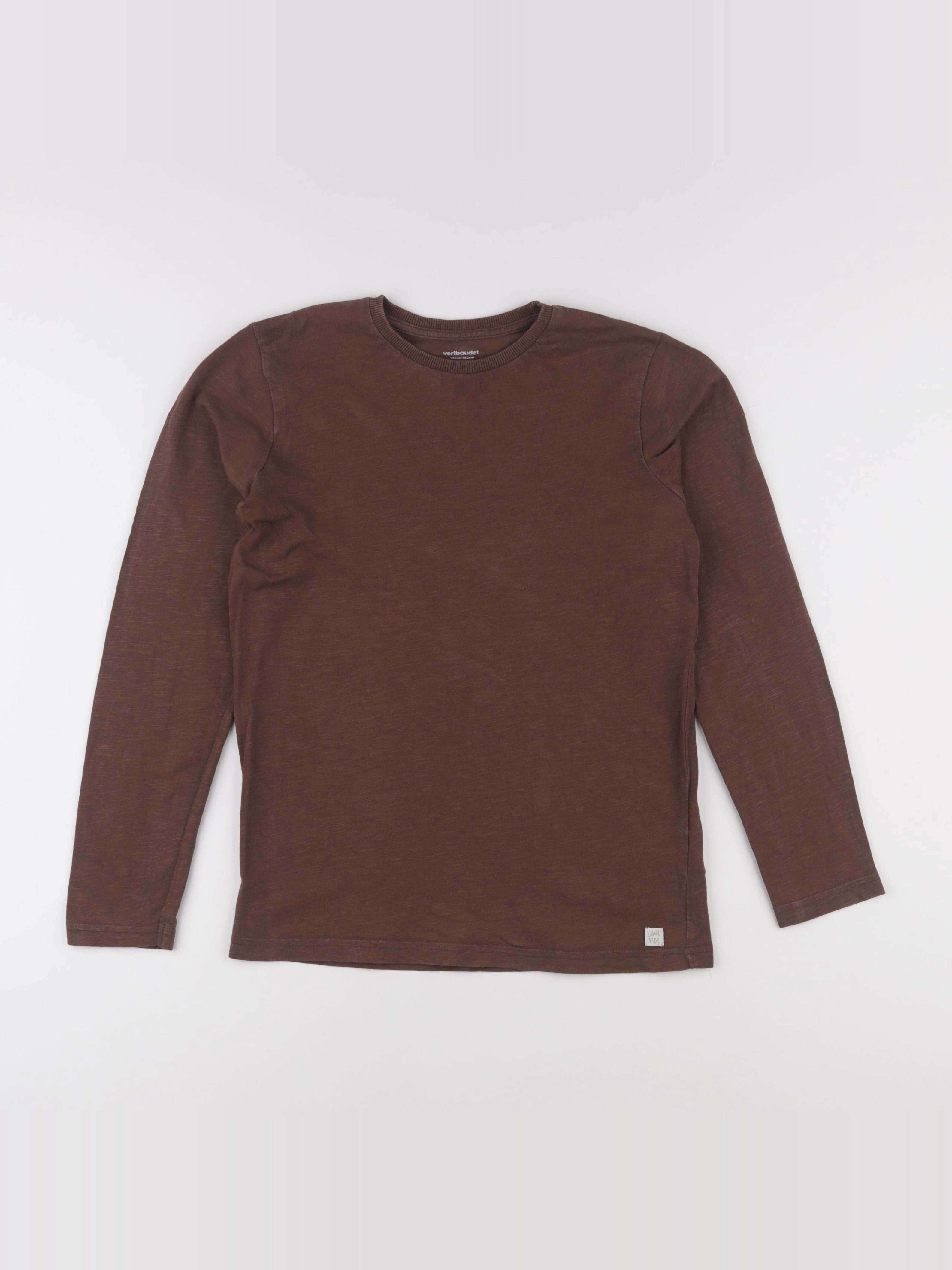 Vertbaudet - tee-shirt marron - 12 ans