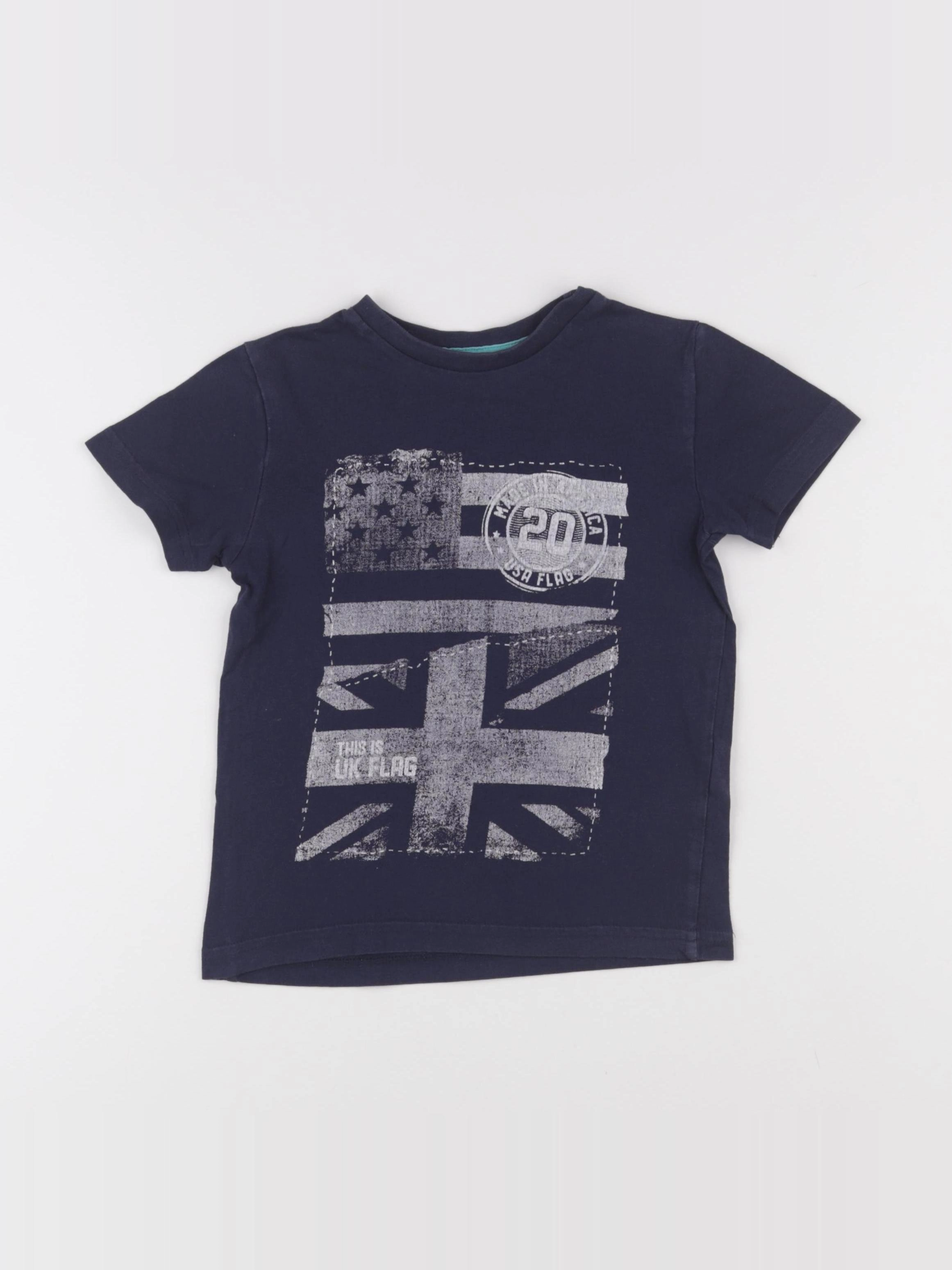 Vertbaudet - tee-shirt bleu - 5 ans