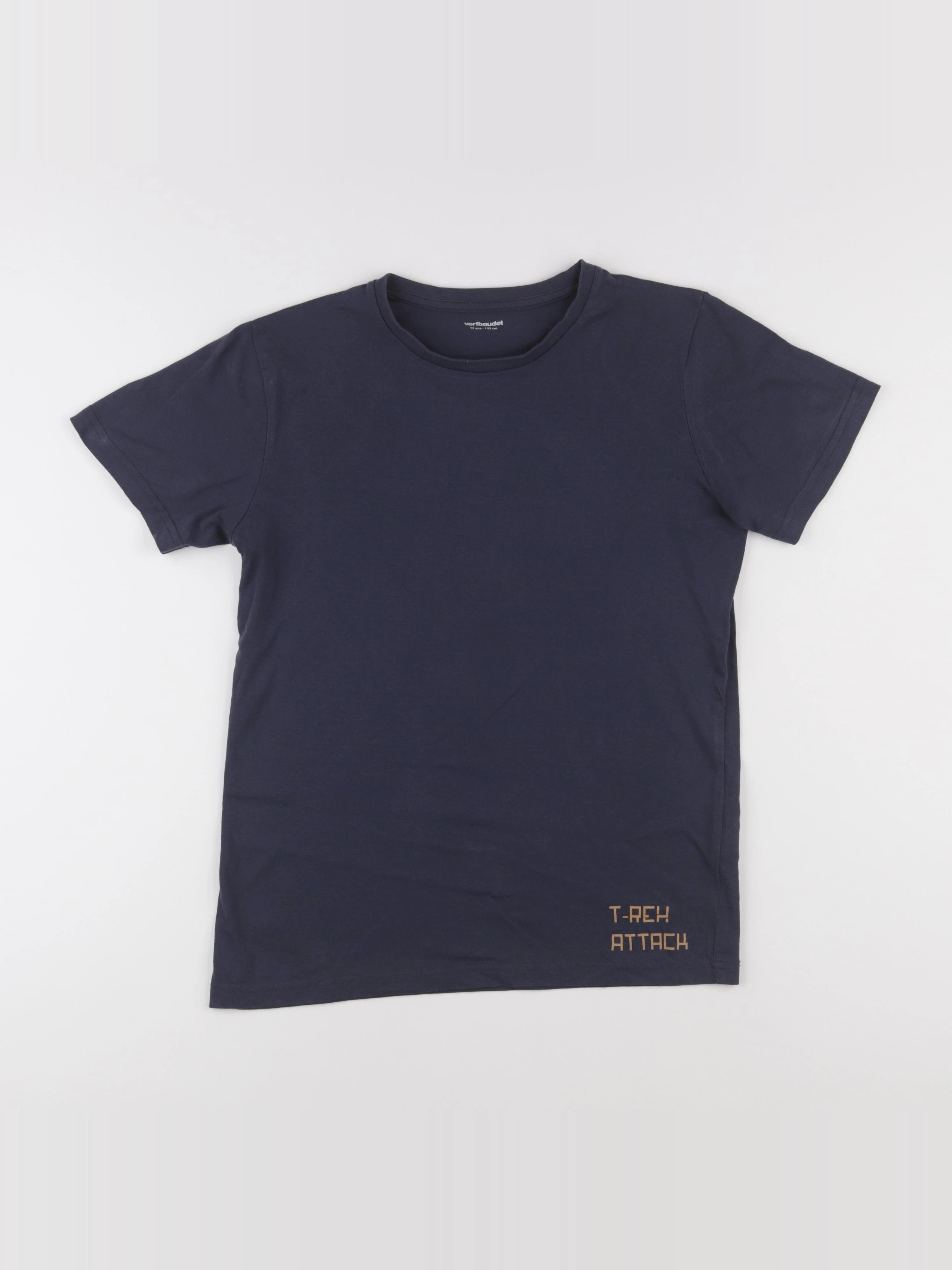 Vertbaudet - tee-shirt bleu - 12 ans