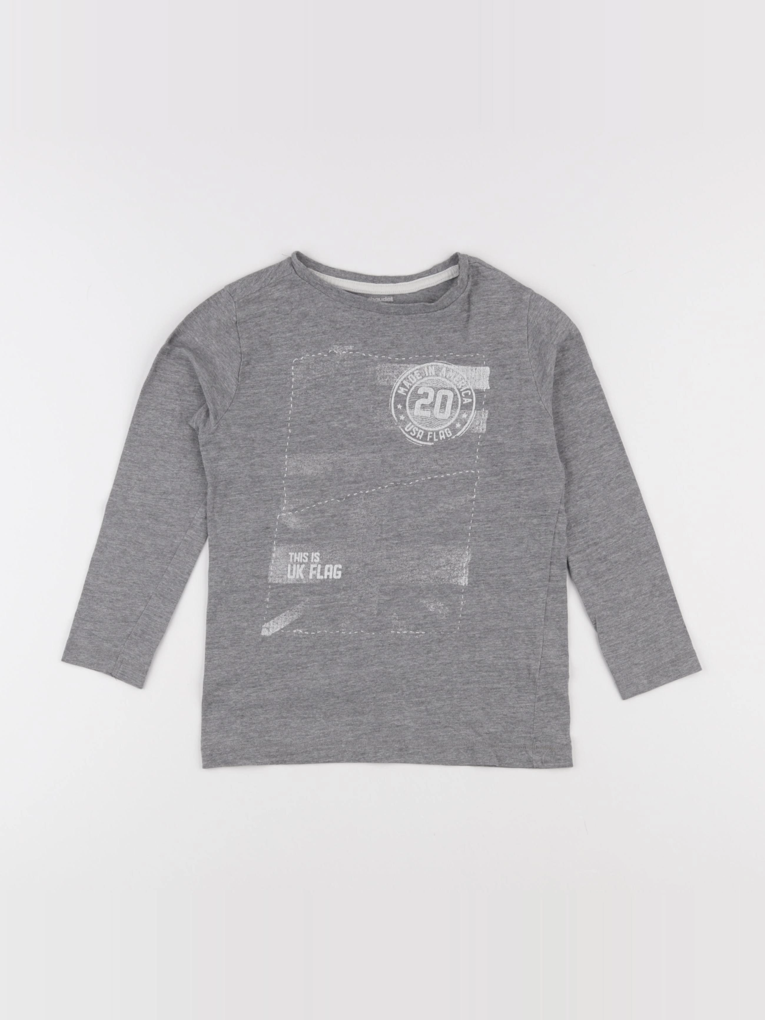 Vertbaudet - tee-shirt gris - 4 ans