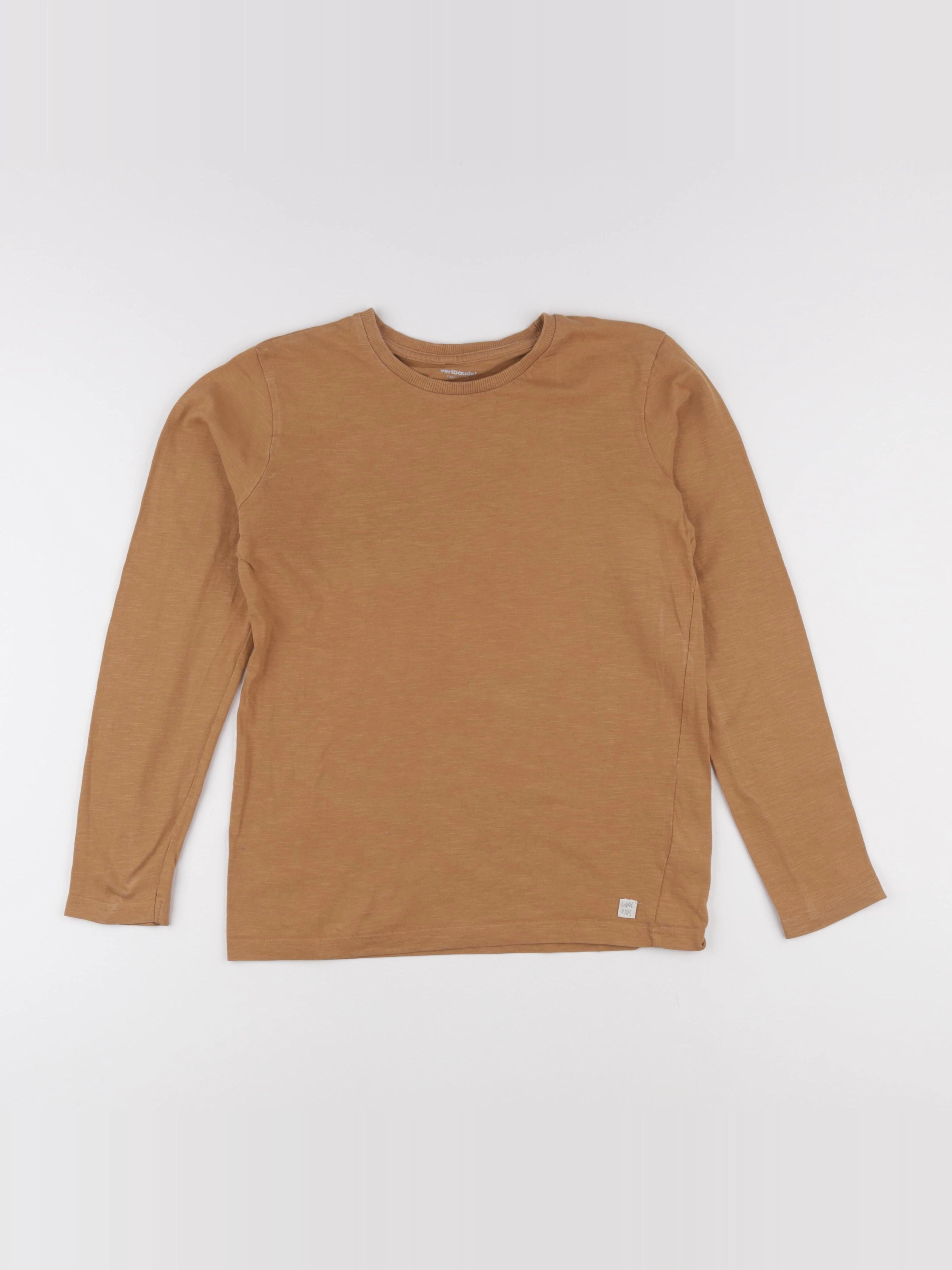 Vertbaudet - tee-shirt marron - 12 ans