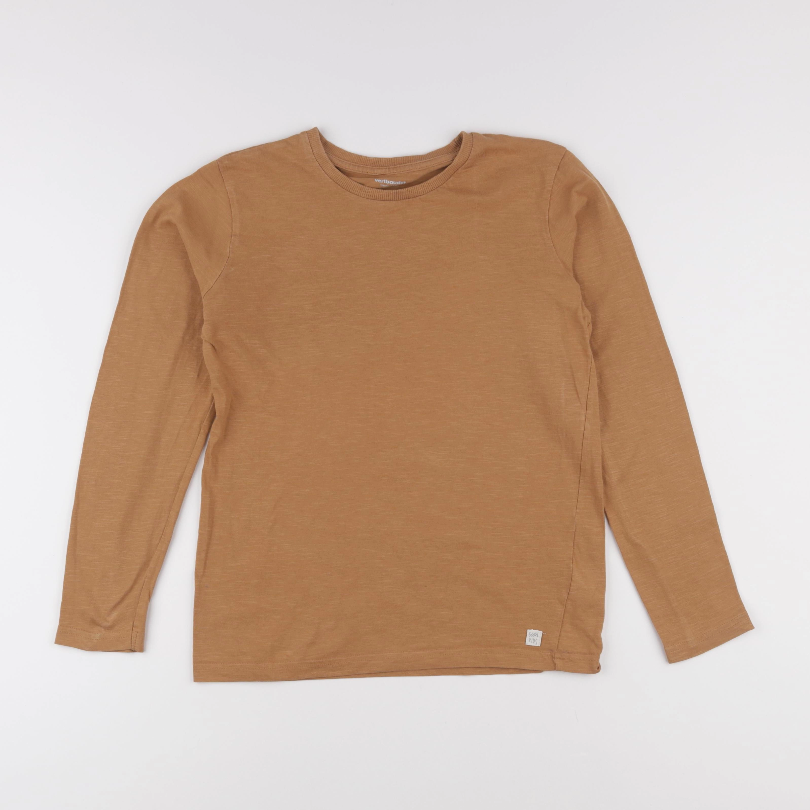 Vertbaudet - tee-shirt marron - 12 ans