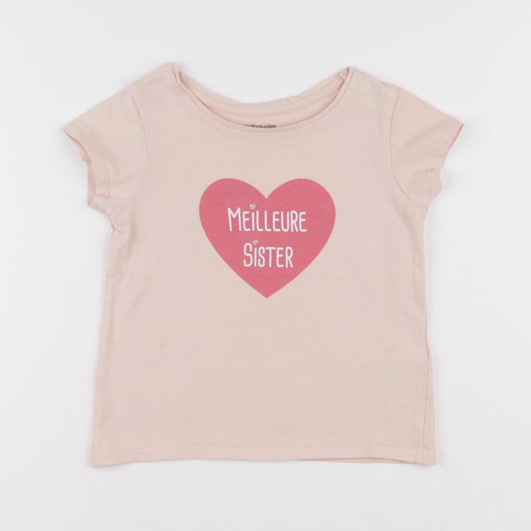 Vertbaudet - tee-shirt rose - 3 ans