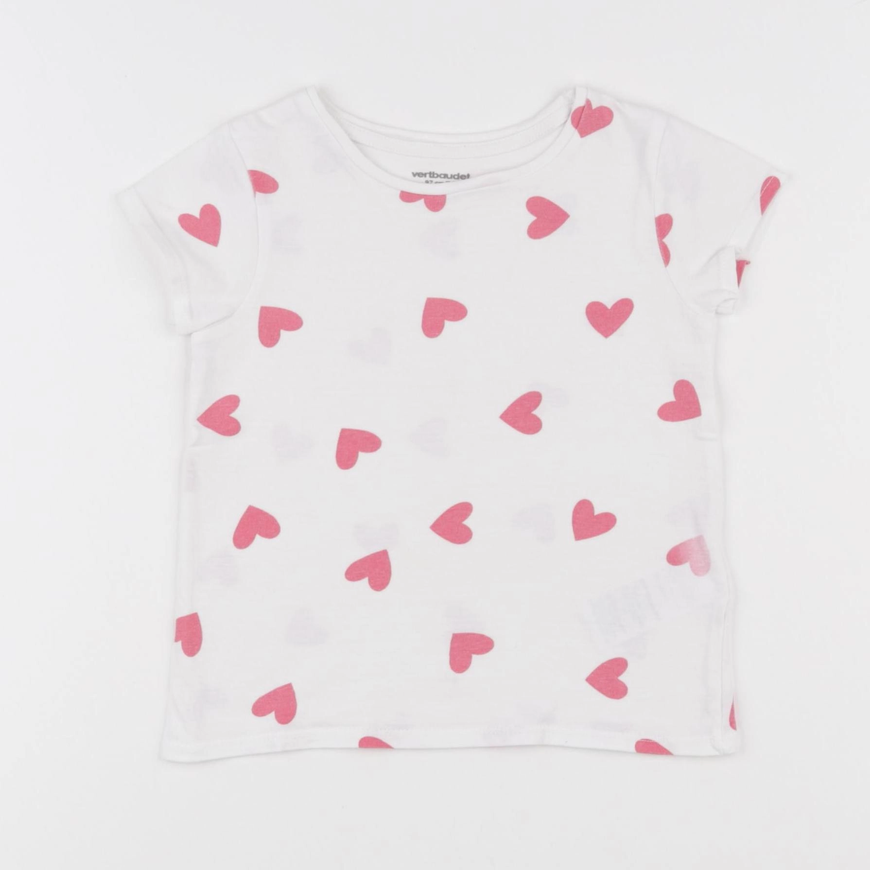 Vertbaudet - tee-shirt blanc - 3 ans