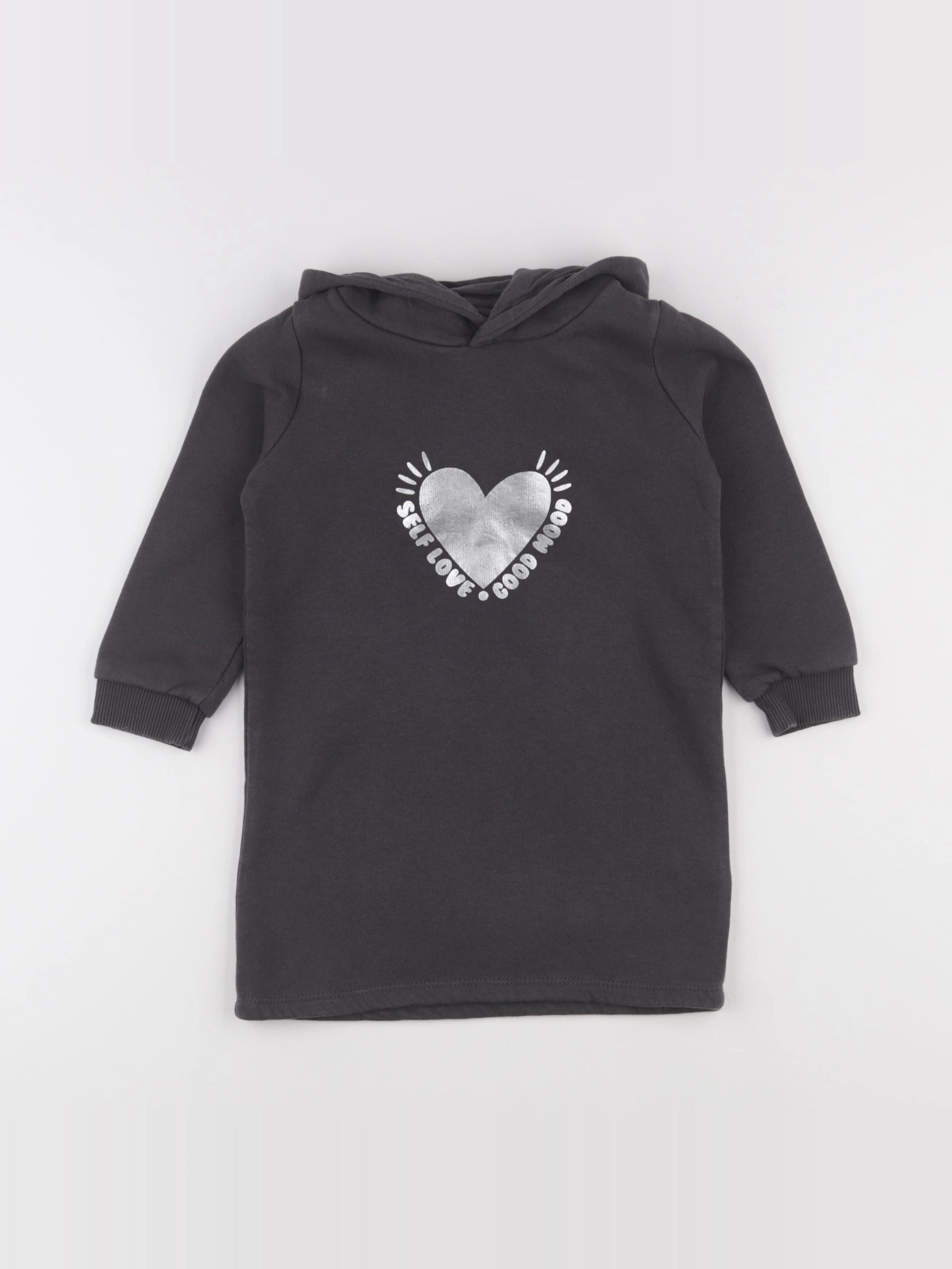 Vertbaudet - robe gris - 4 ans