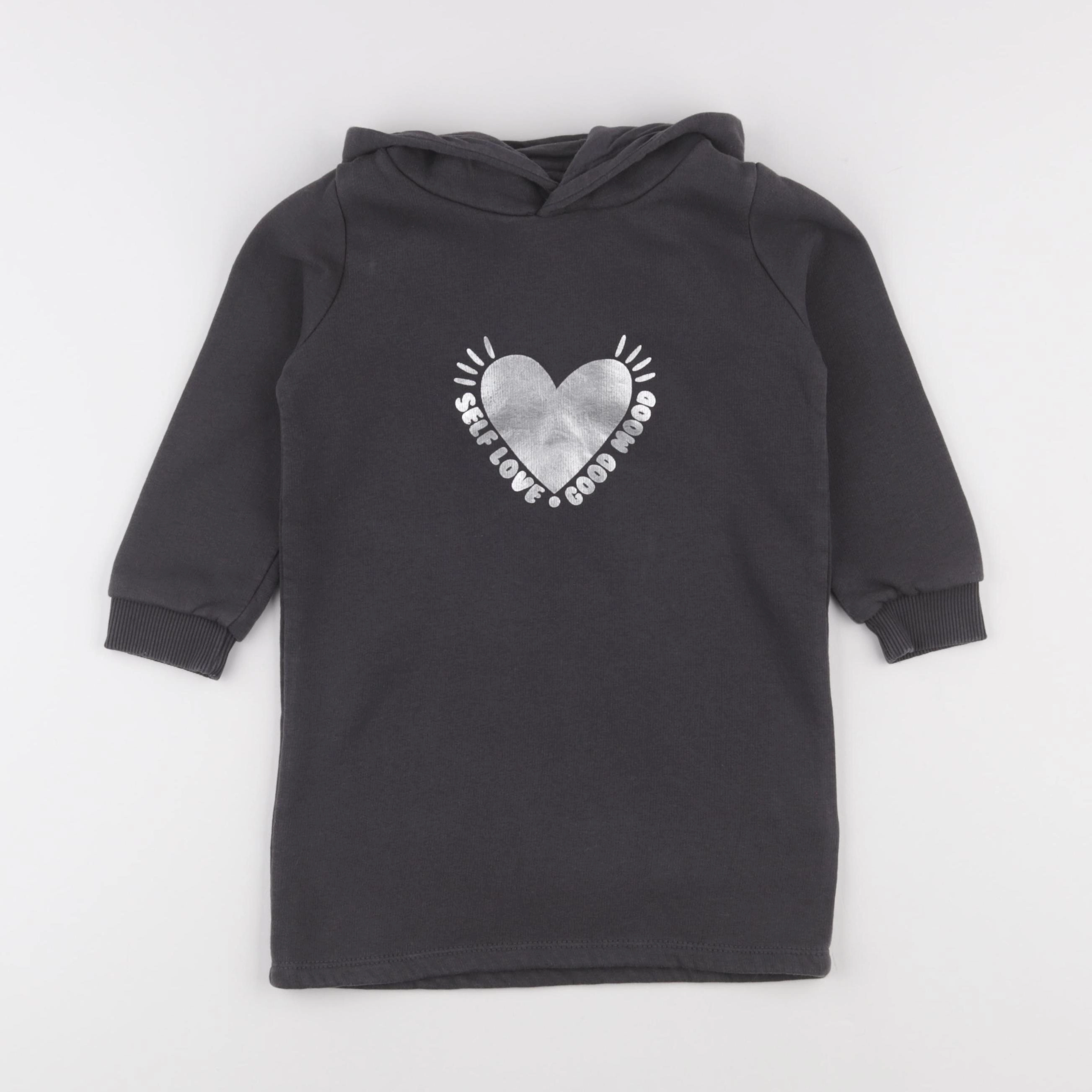 Vertbaudet - robe gris - 4 ans