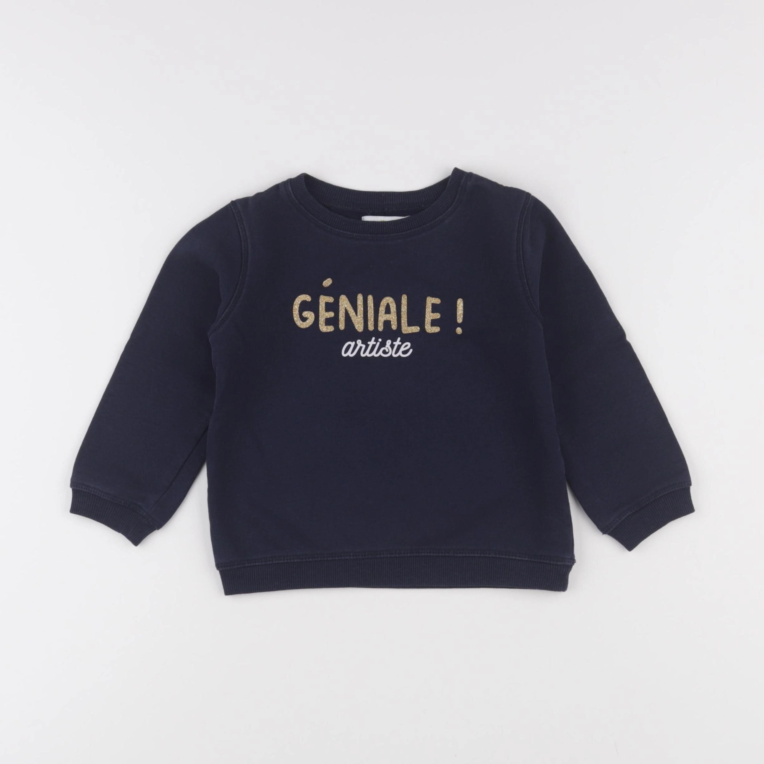 Vertbaudet - sweat bleu - 3 ans