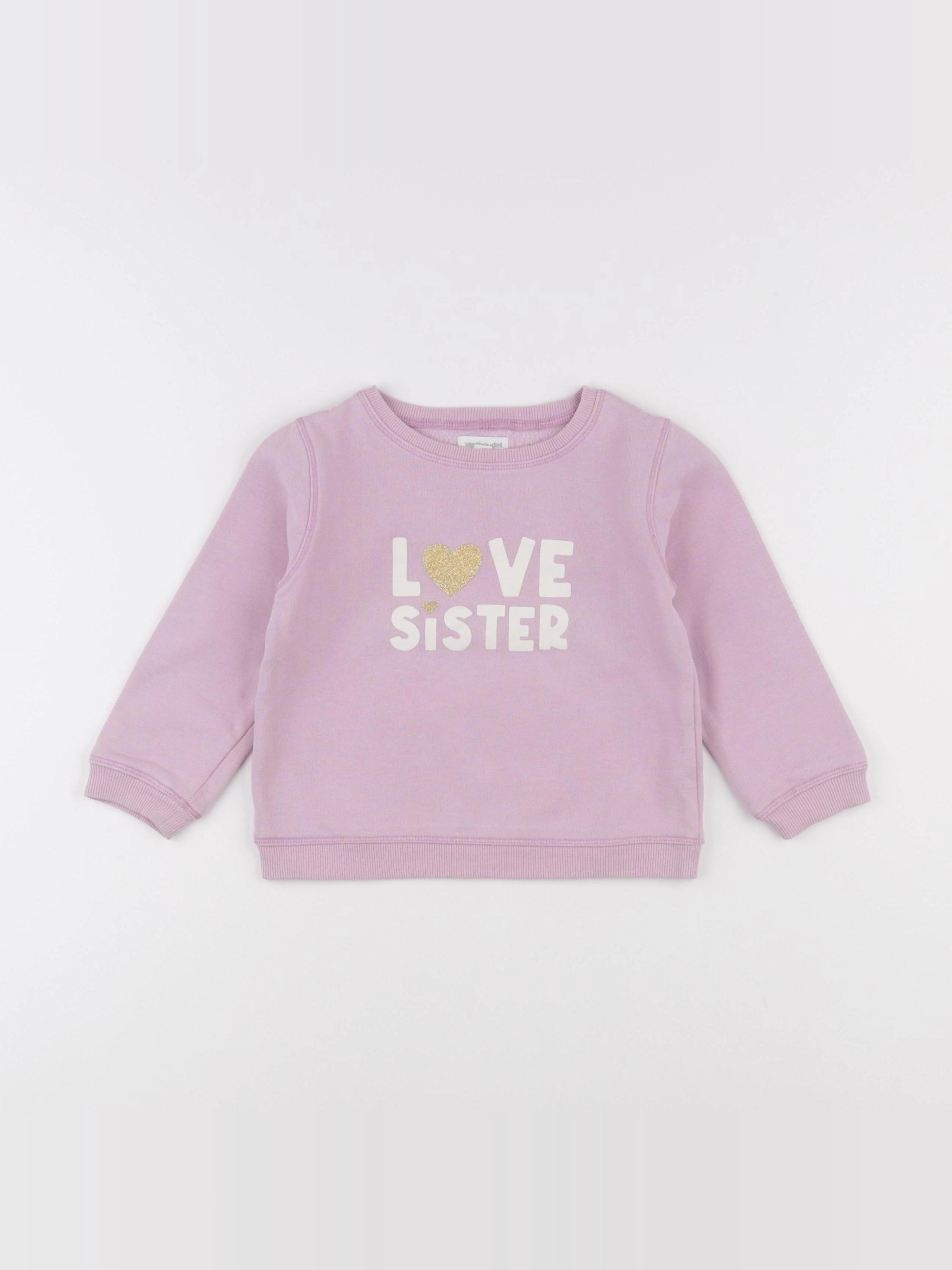 Vertbaudet - sweat rose - 3 ans