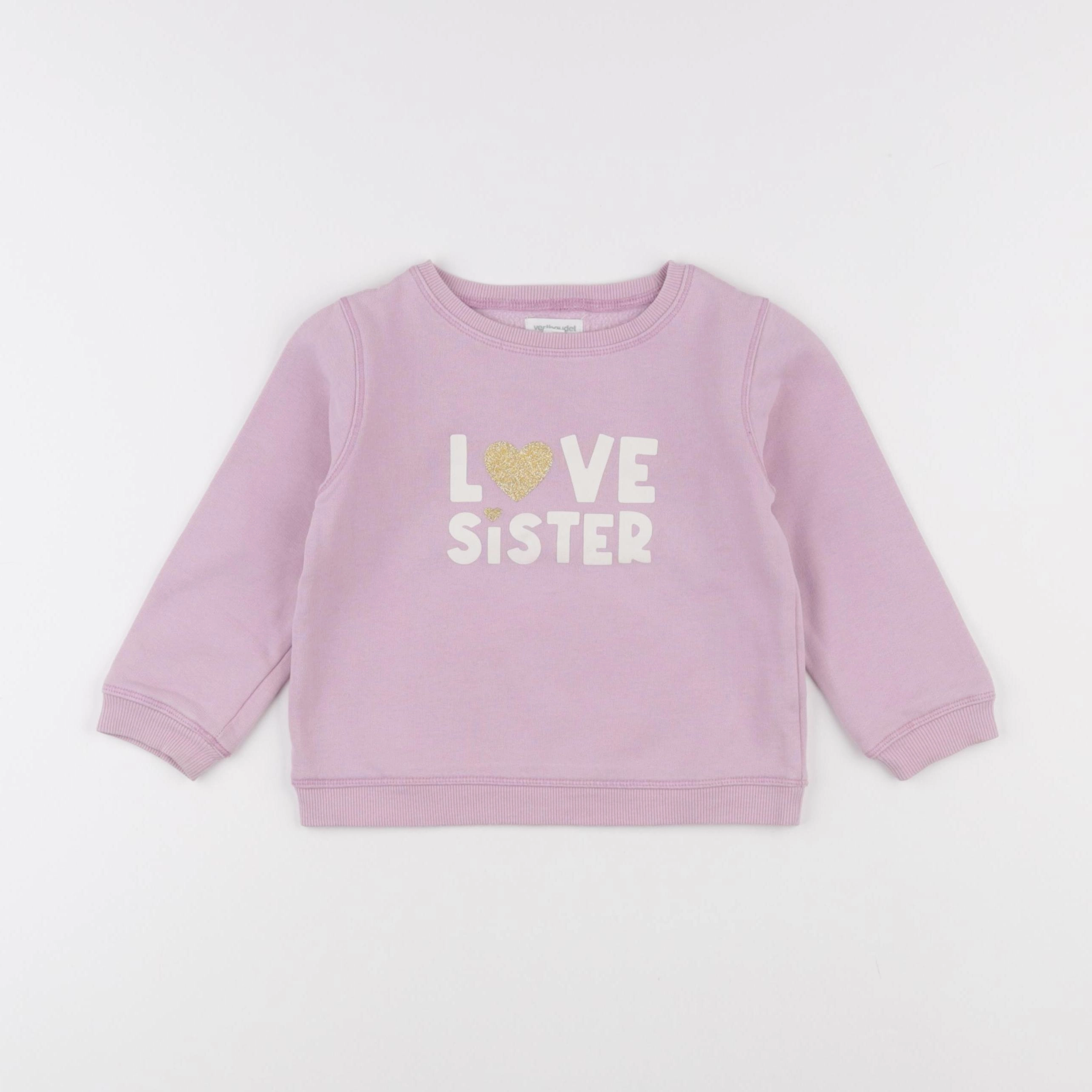 Vertbaudet - sweat rose - 3 ans