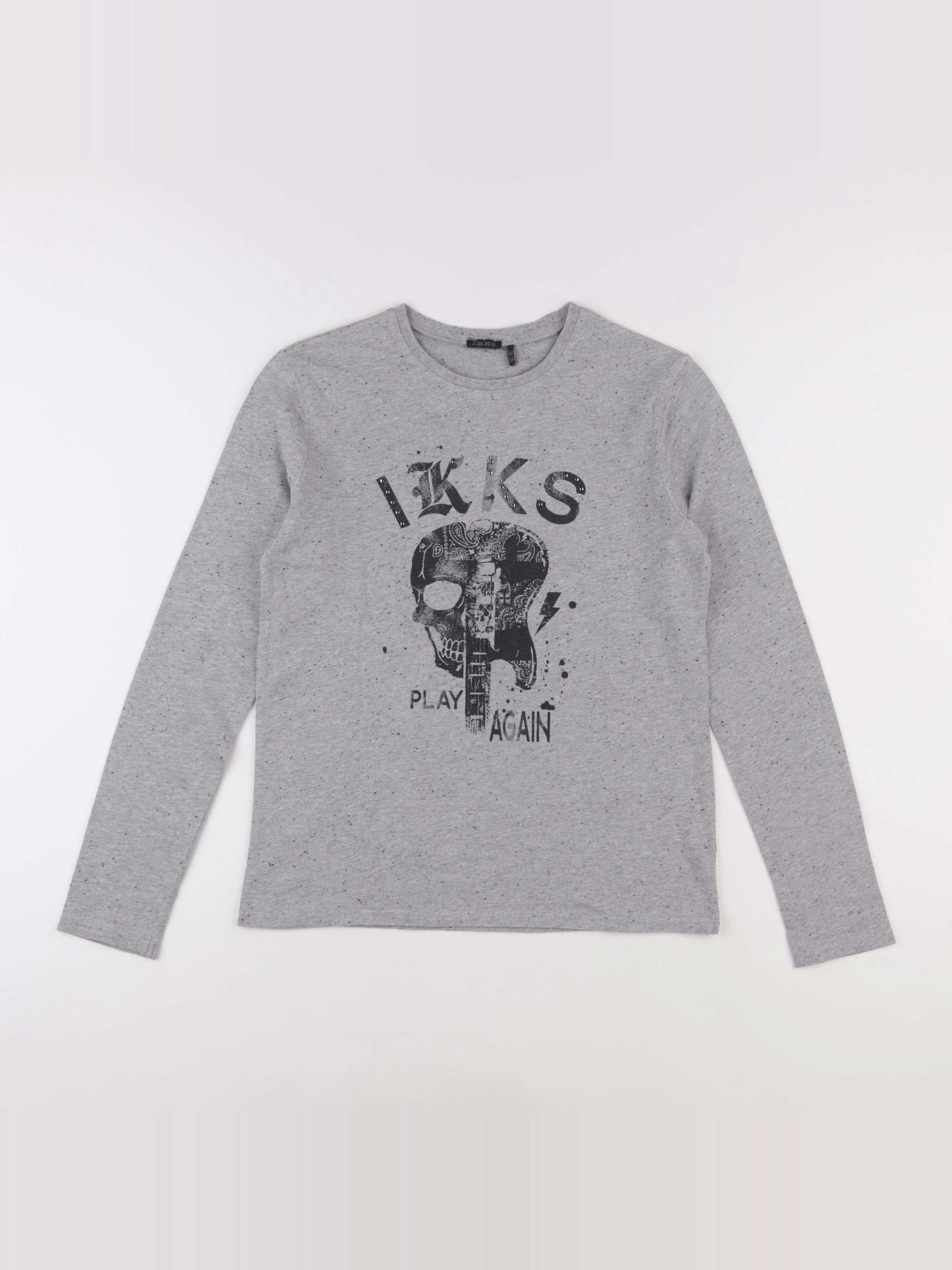 IKKS - tee-shirt gris - 14 ans