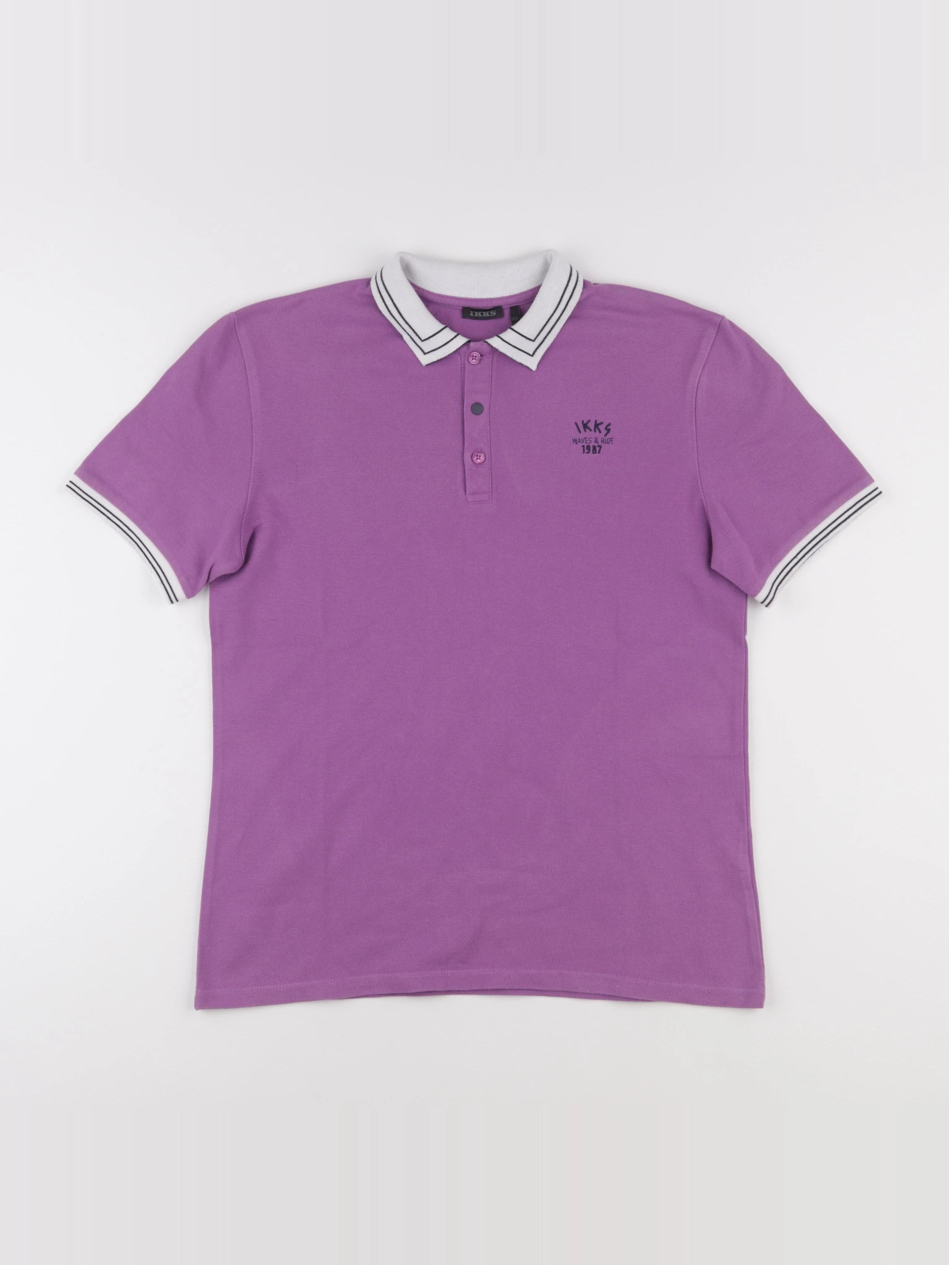 IKKS - polo violet - 14 ans