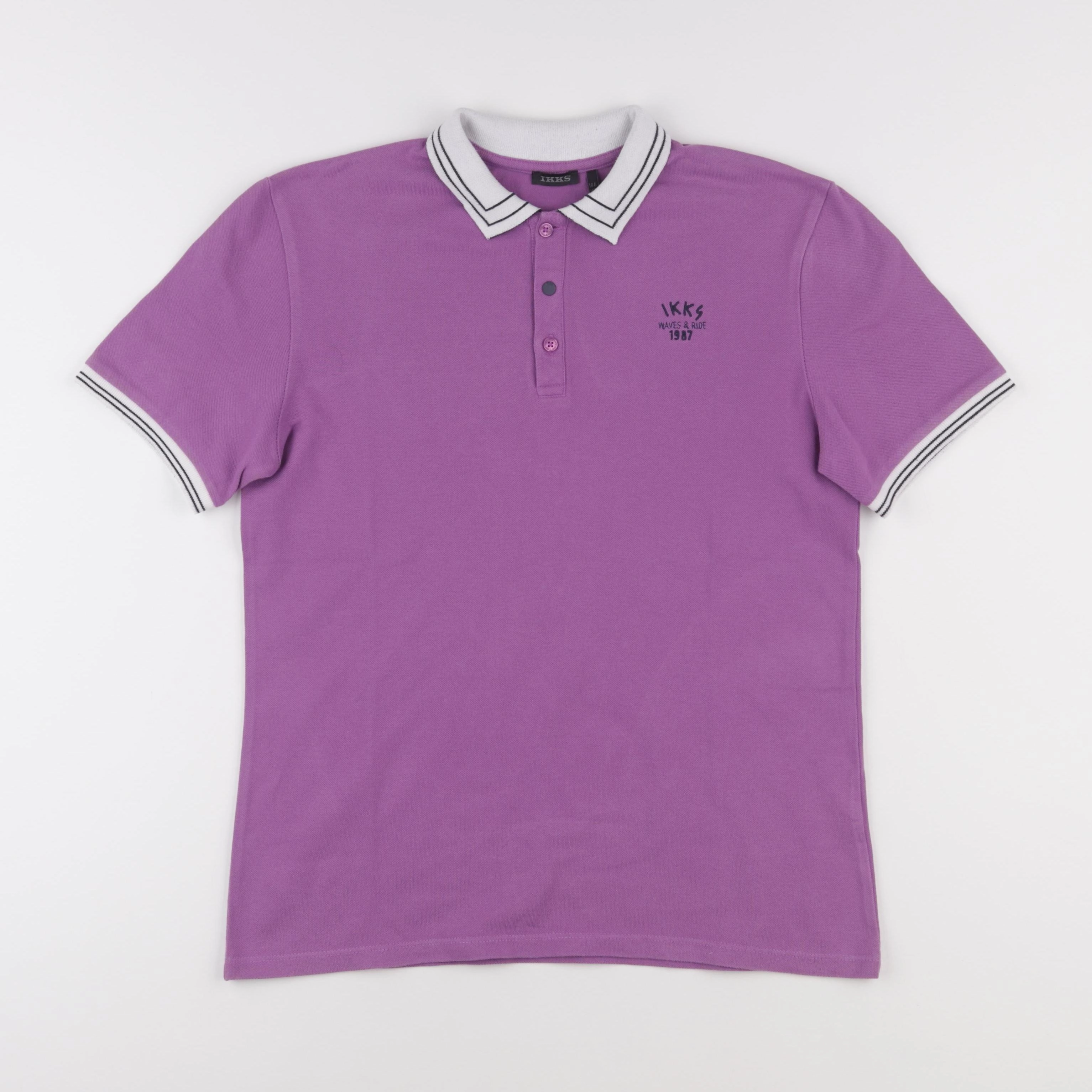 IKKS - polo violet - 14 ans