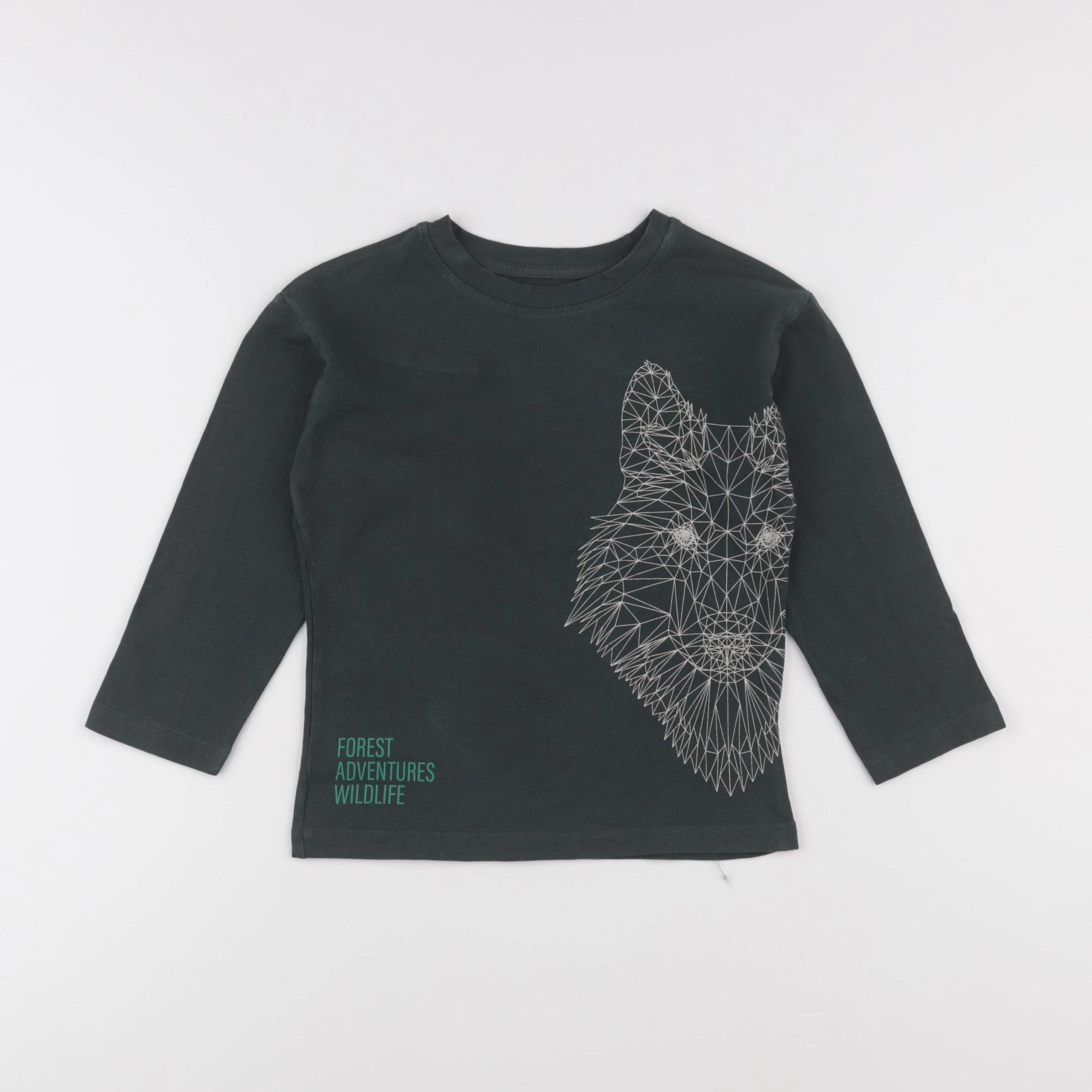 Vertbaudet - tee-shirt vert - 5 ans