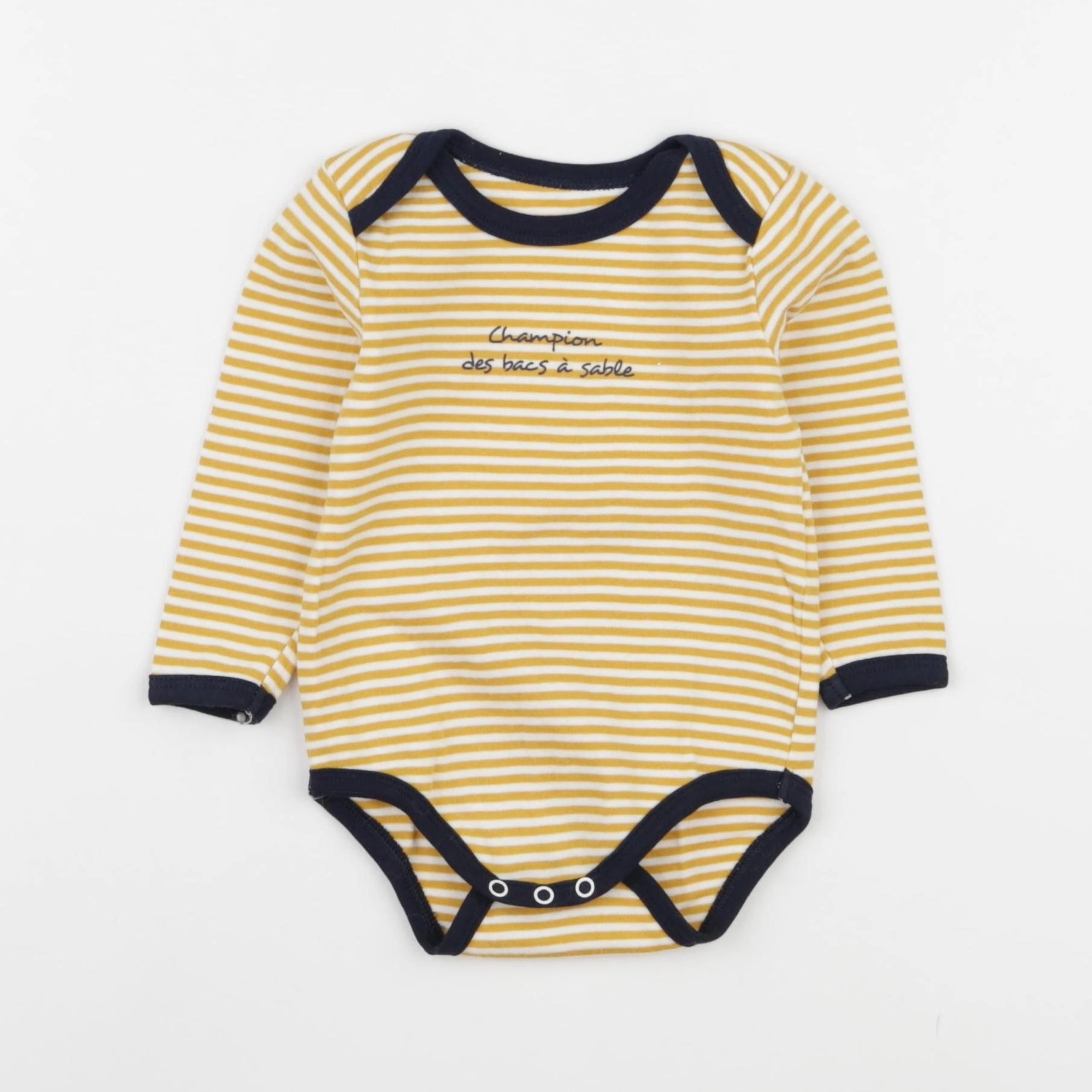 Vertbaudet - body jaune - 9 mois