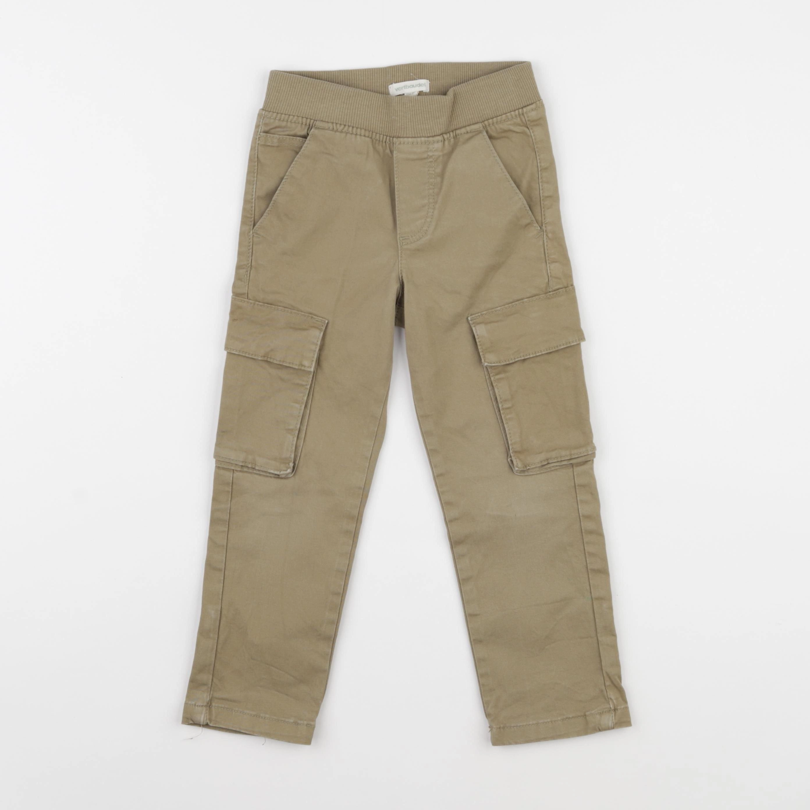 Vertbaudet - pantalon vert - 4 ans