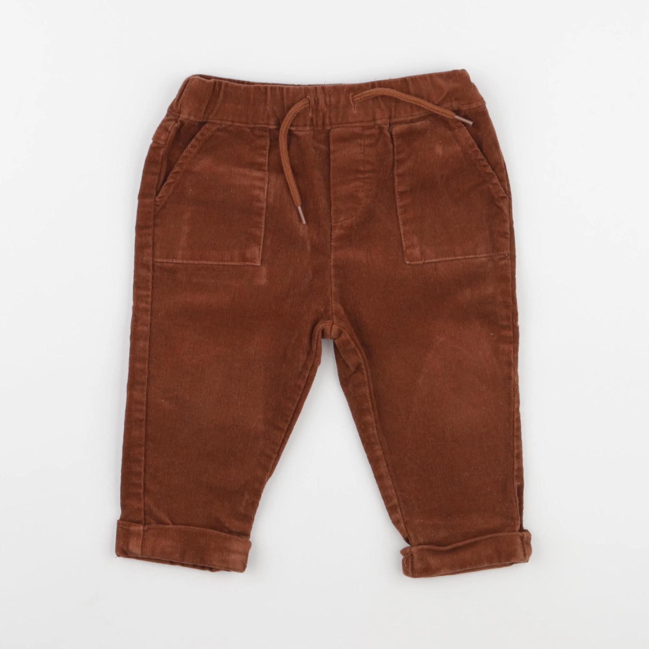 Vertbaudet - pantalon marron - 18 mois