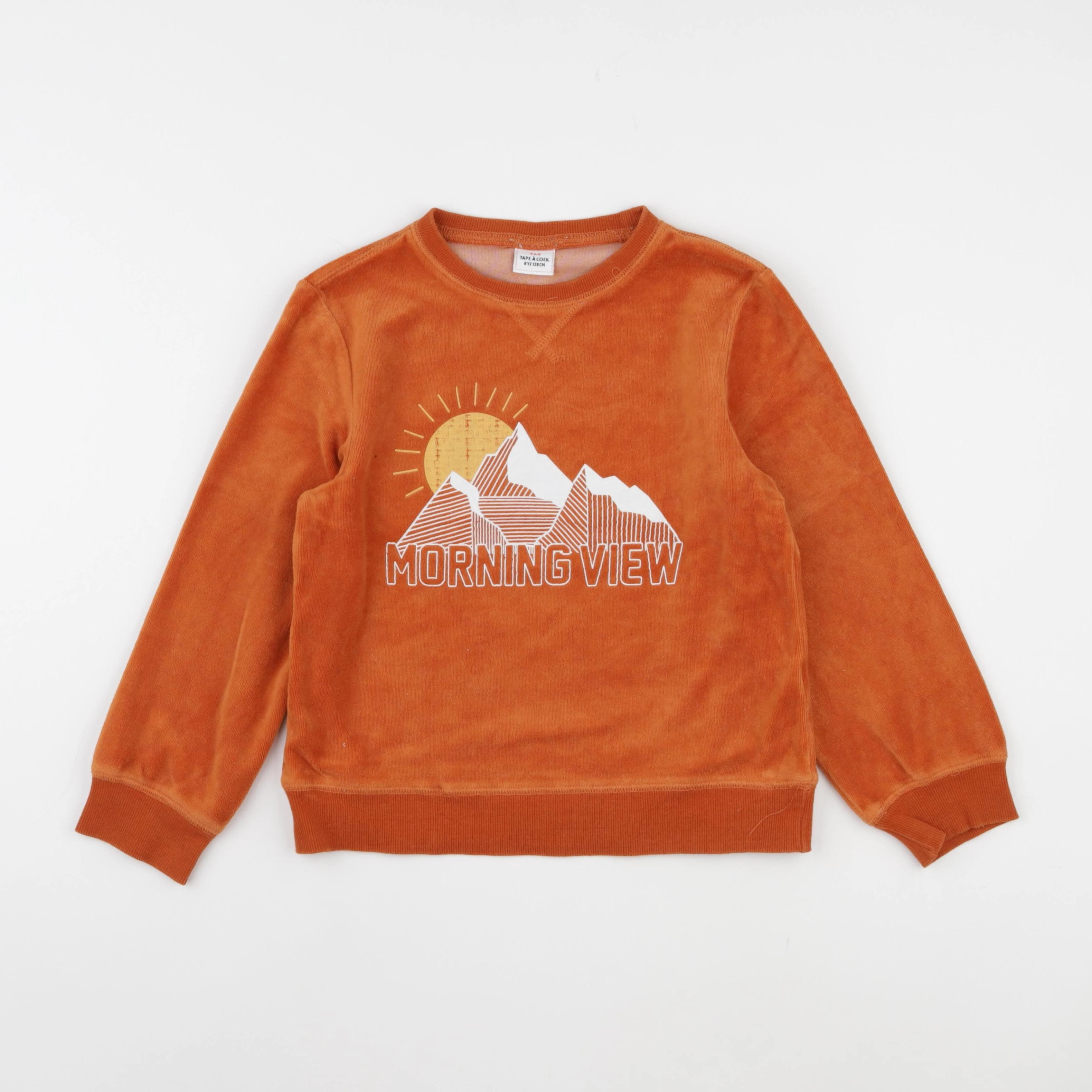 Tape à l'oeil - sweat orange - 8 ans