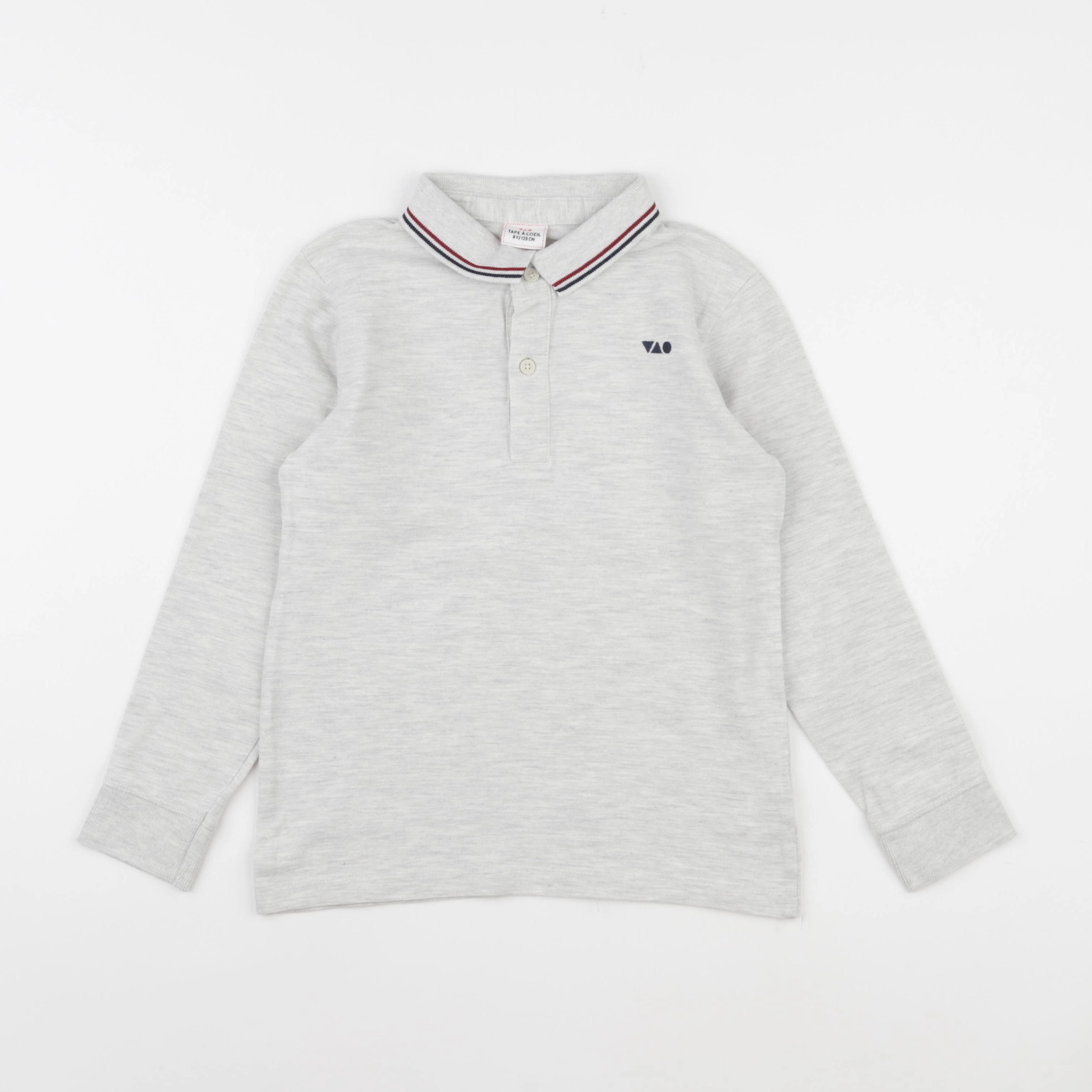 Tape à l'oeil - polo gris - 8 ans
